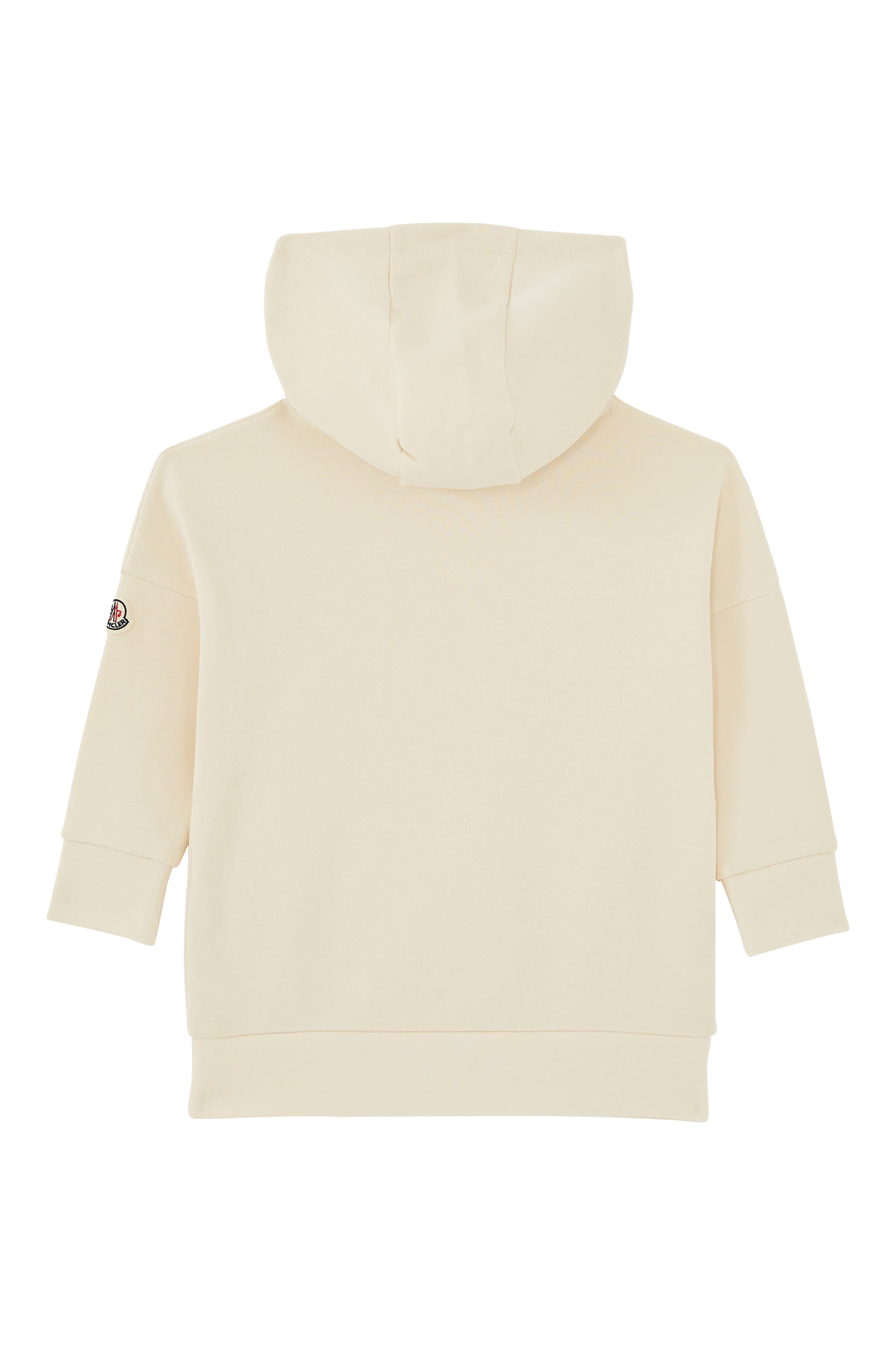 فستان للأطفال بغطاء رأس وشعار الماركة المطرز بكريستال