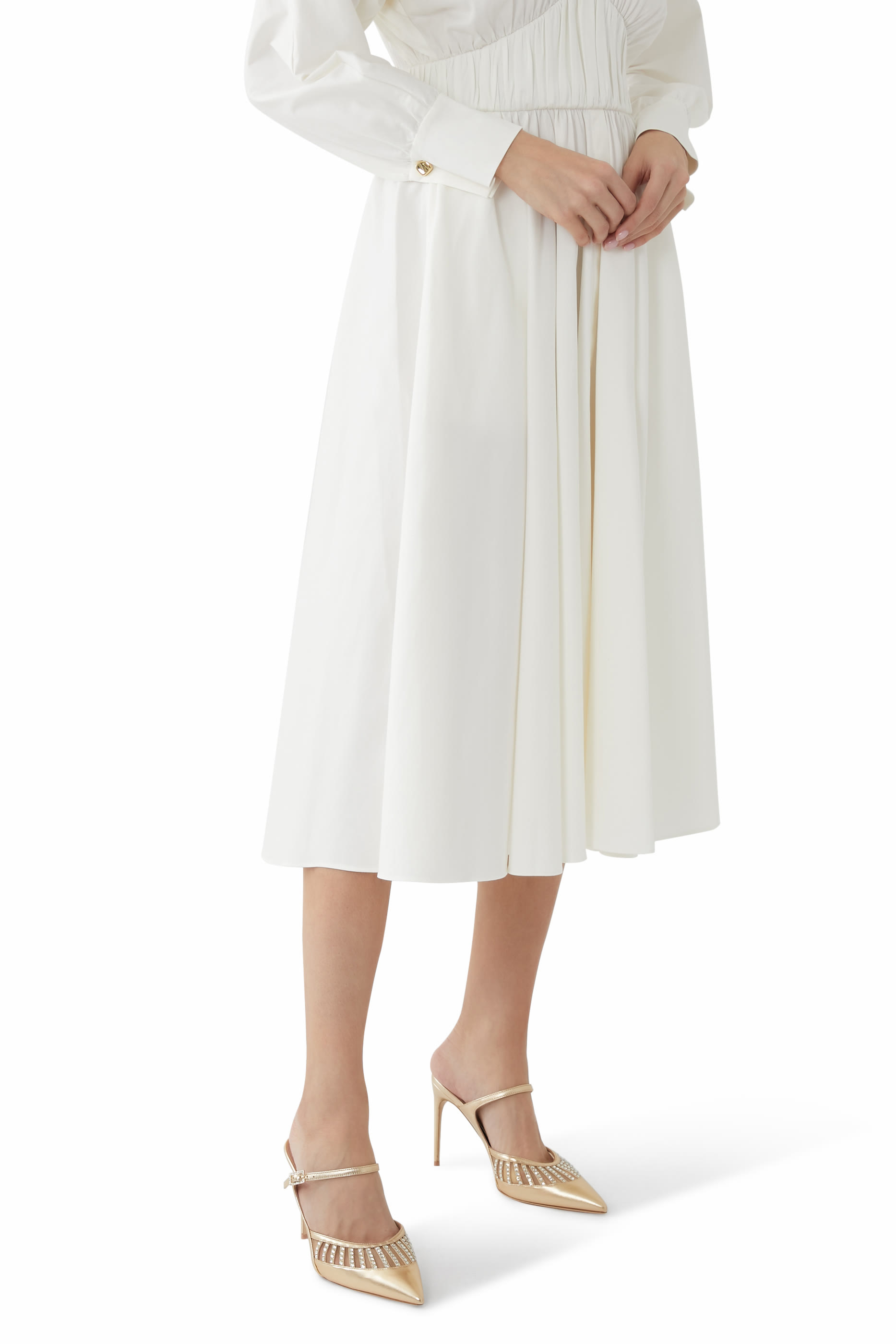 حذاء باردوت 90 مفتوح من الخلف جلد