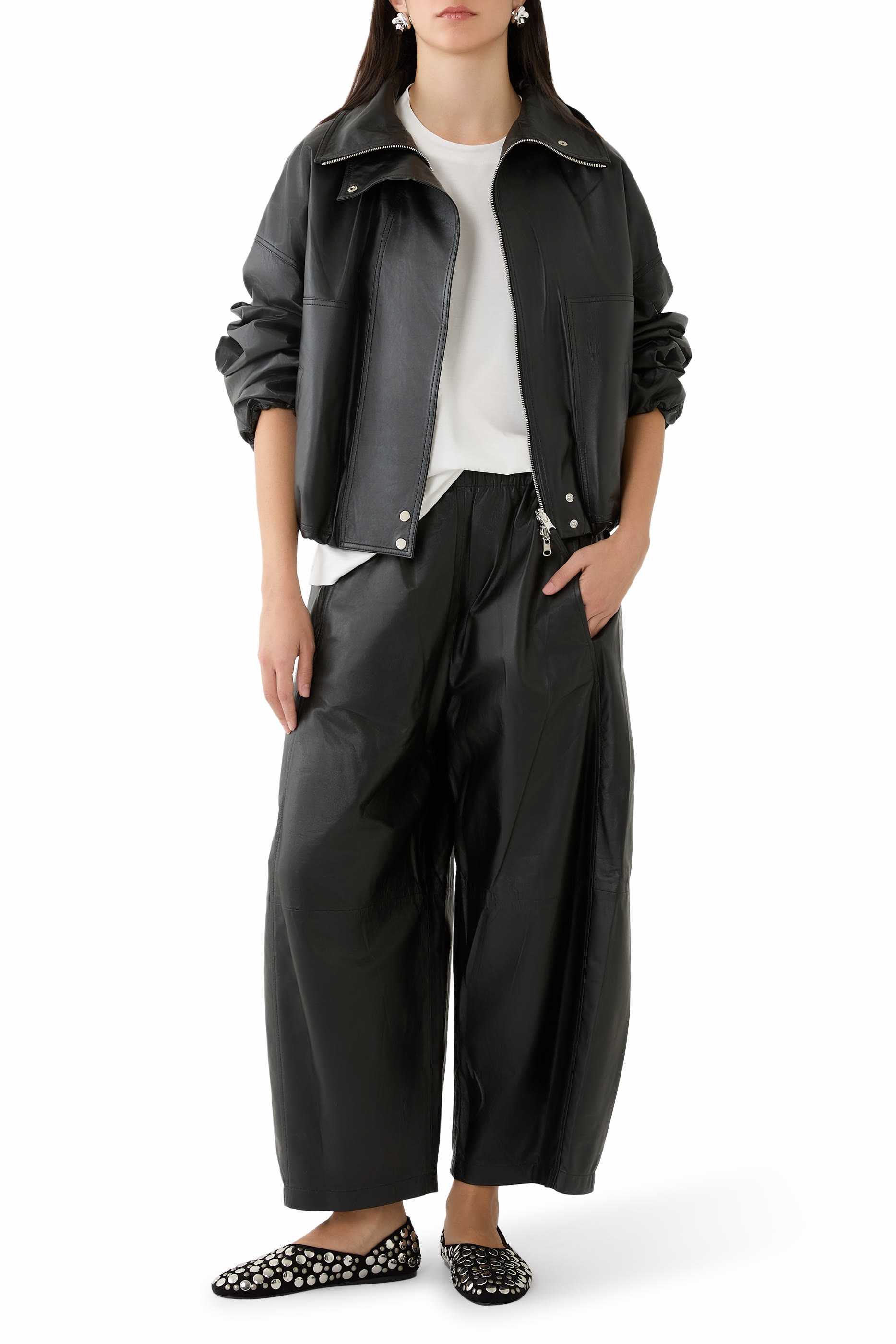 حذاء جين بنعل مسطح