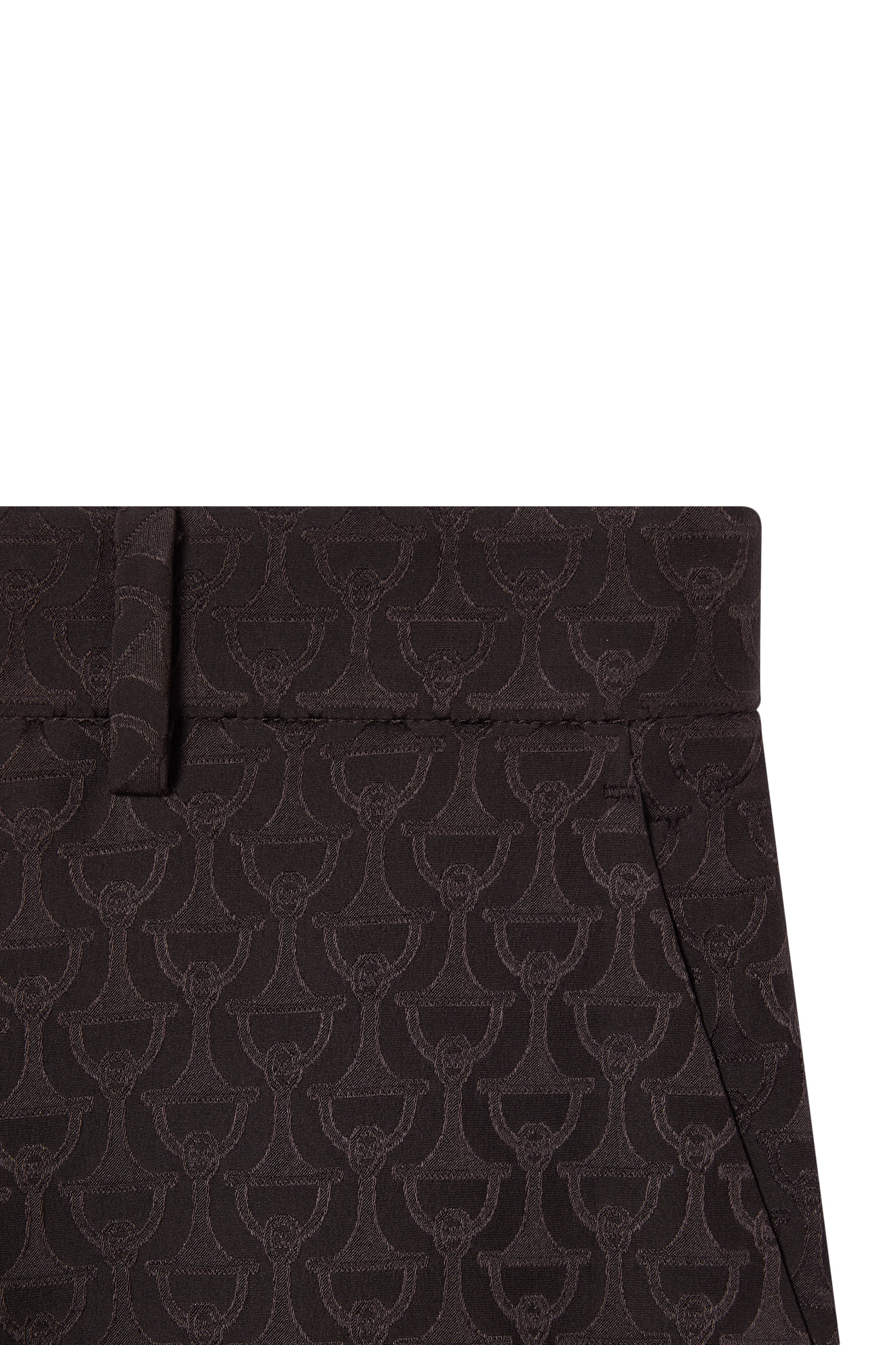 بنطال جاكار بنقشة لجام الحصان حرير