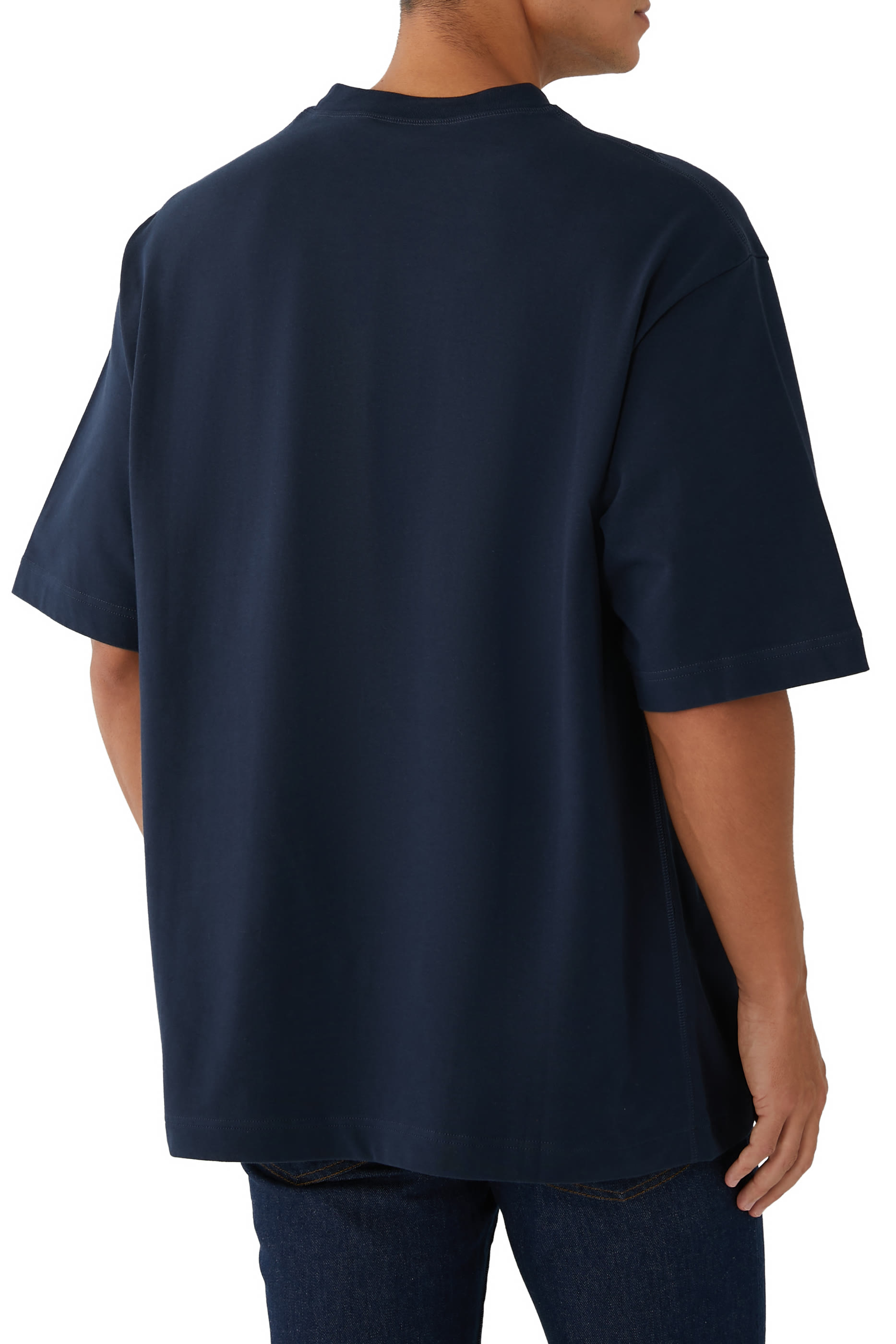 تيشيرت بطبعة شعار الماركة قطن جيرسيه