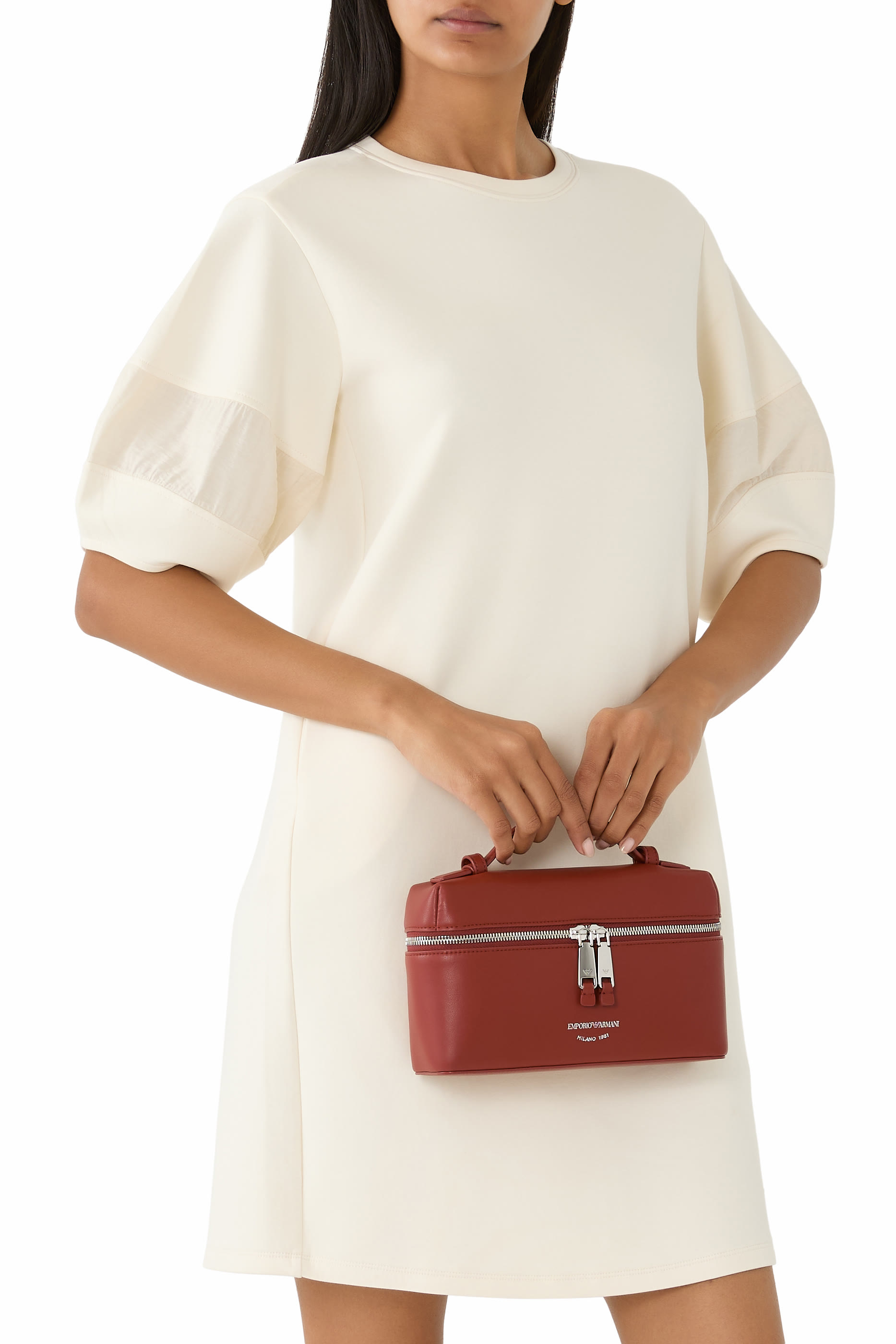 حقيبة مكيا بحمالة كتف جلد نابا