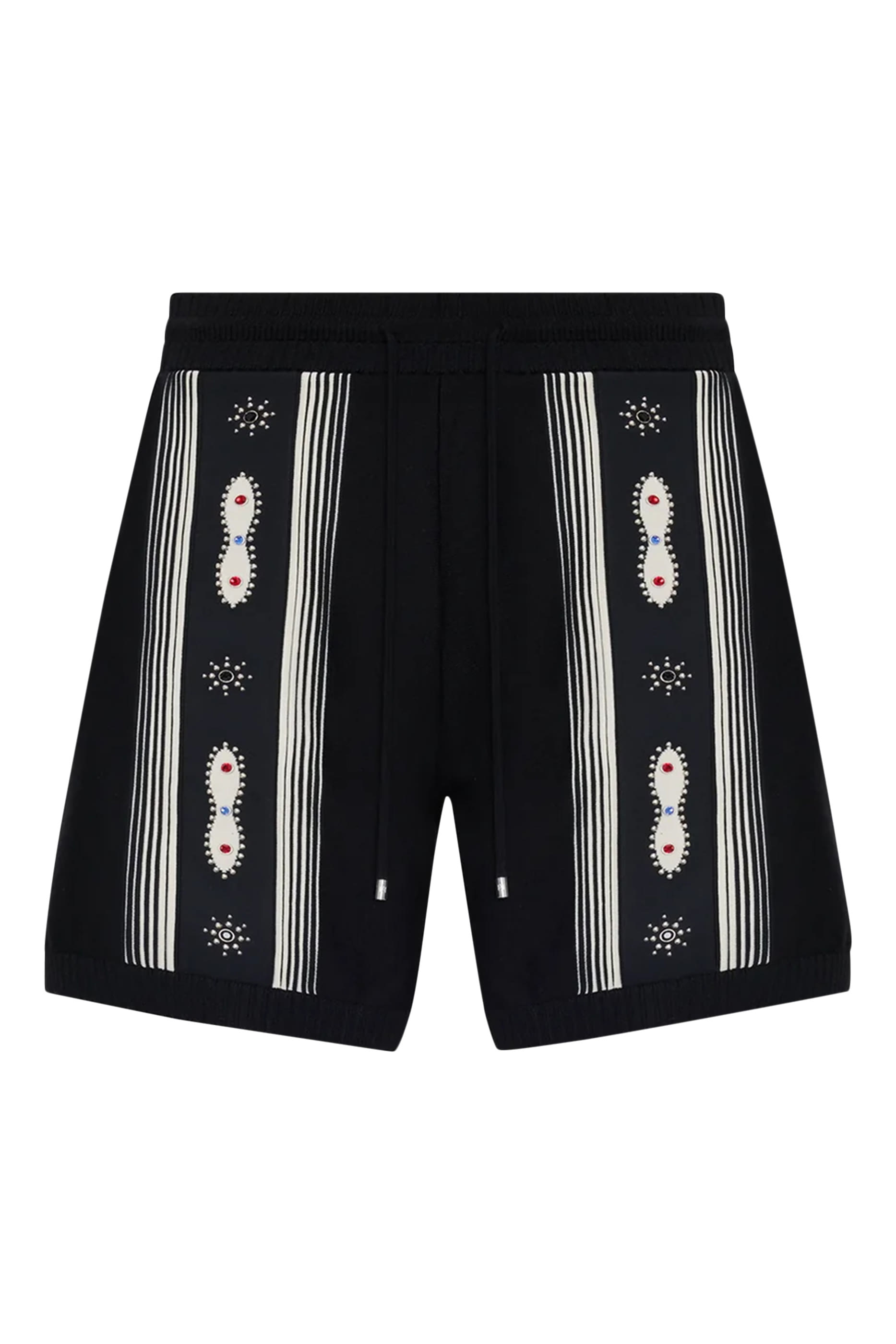 شورت مخطط مرصع