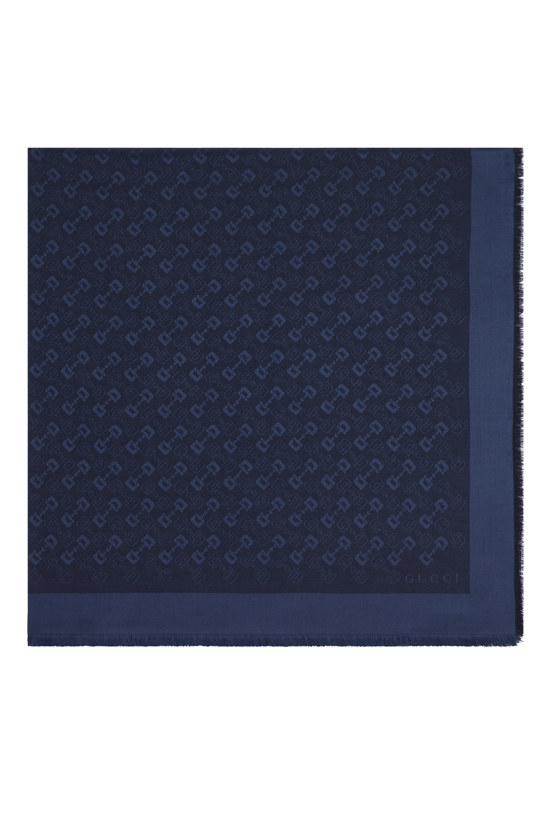 شال جاكار بشعار الماركة صوف وحرير