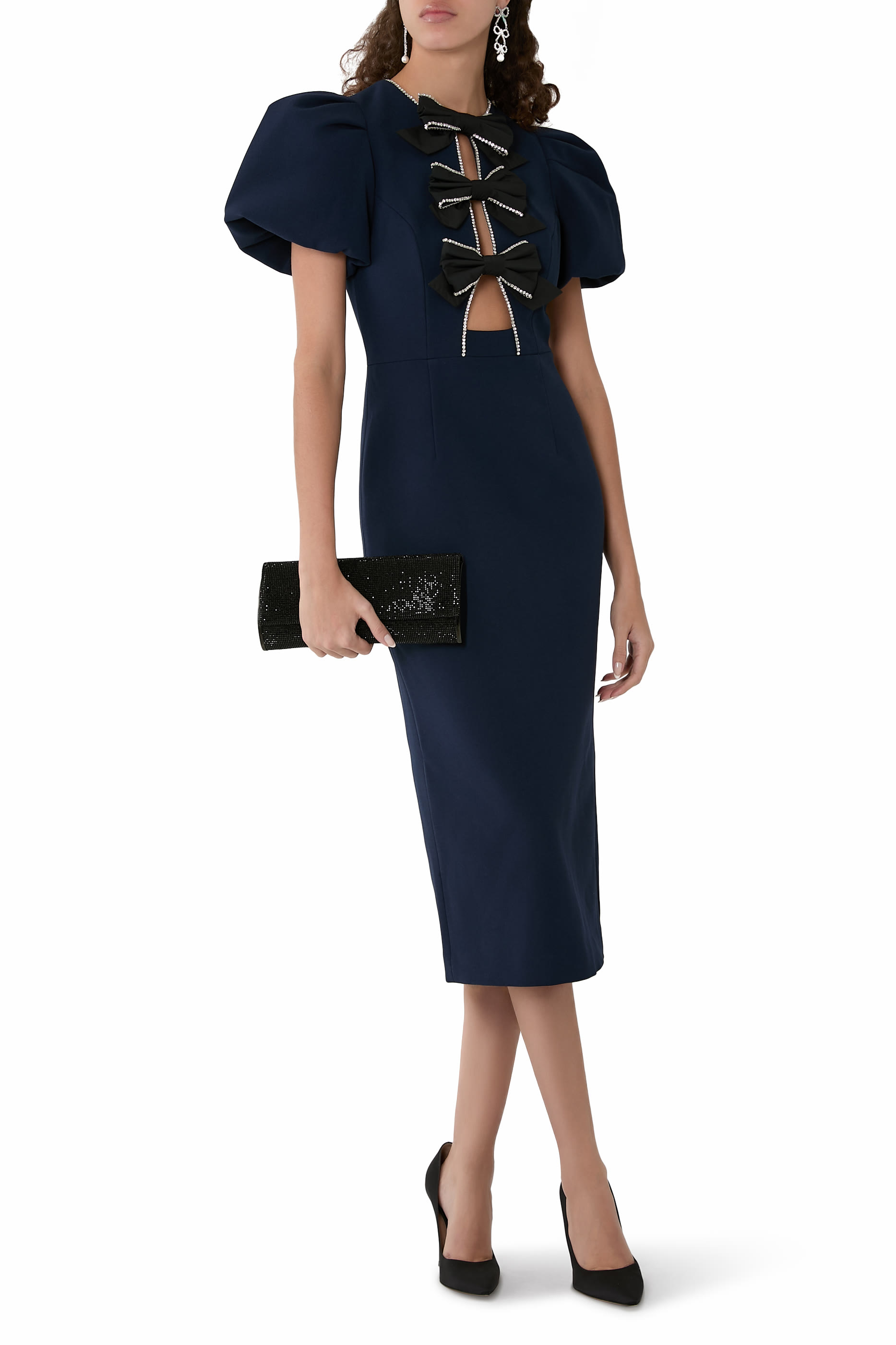 فستان نيمي متوسط الطول