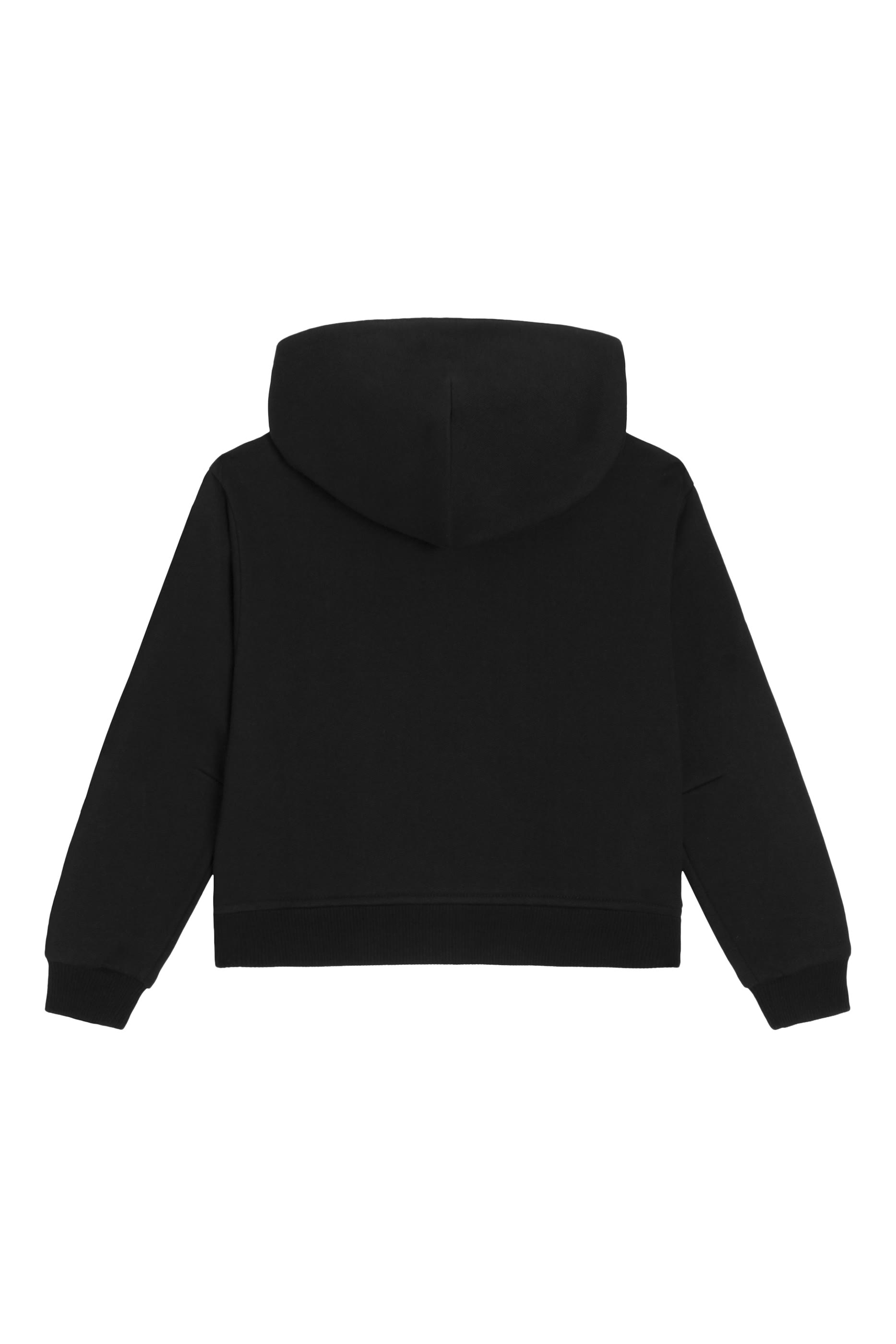 سويت شيرت بطبعة شعار الماركة وغطاء للرأس للأطفال