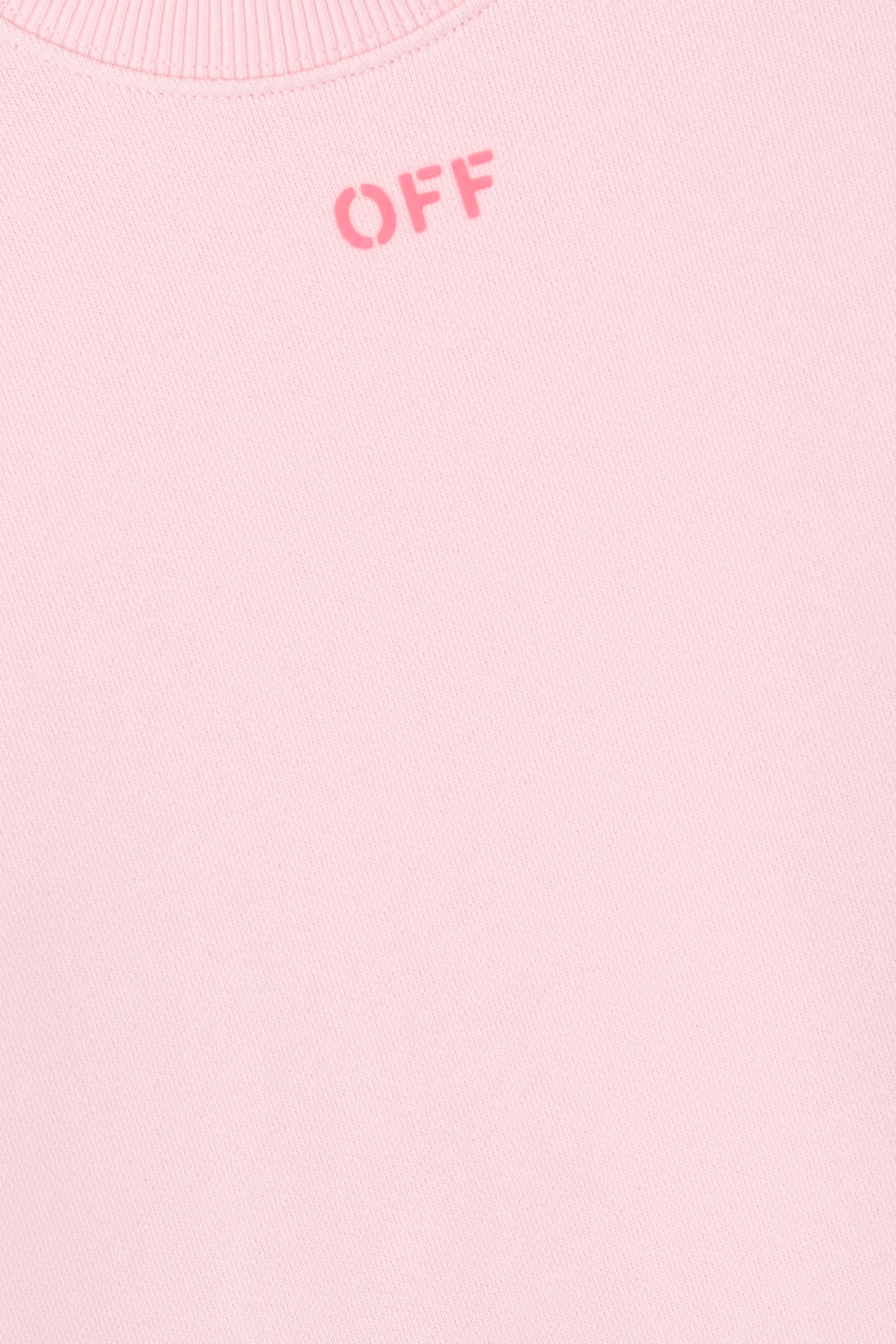 سويت شيرت بياقة ضيقة وشعار الماركة وخطوط مائلة للأطفال