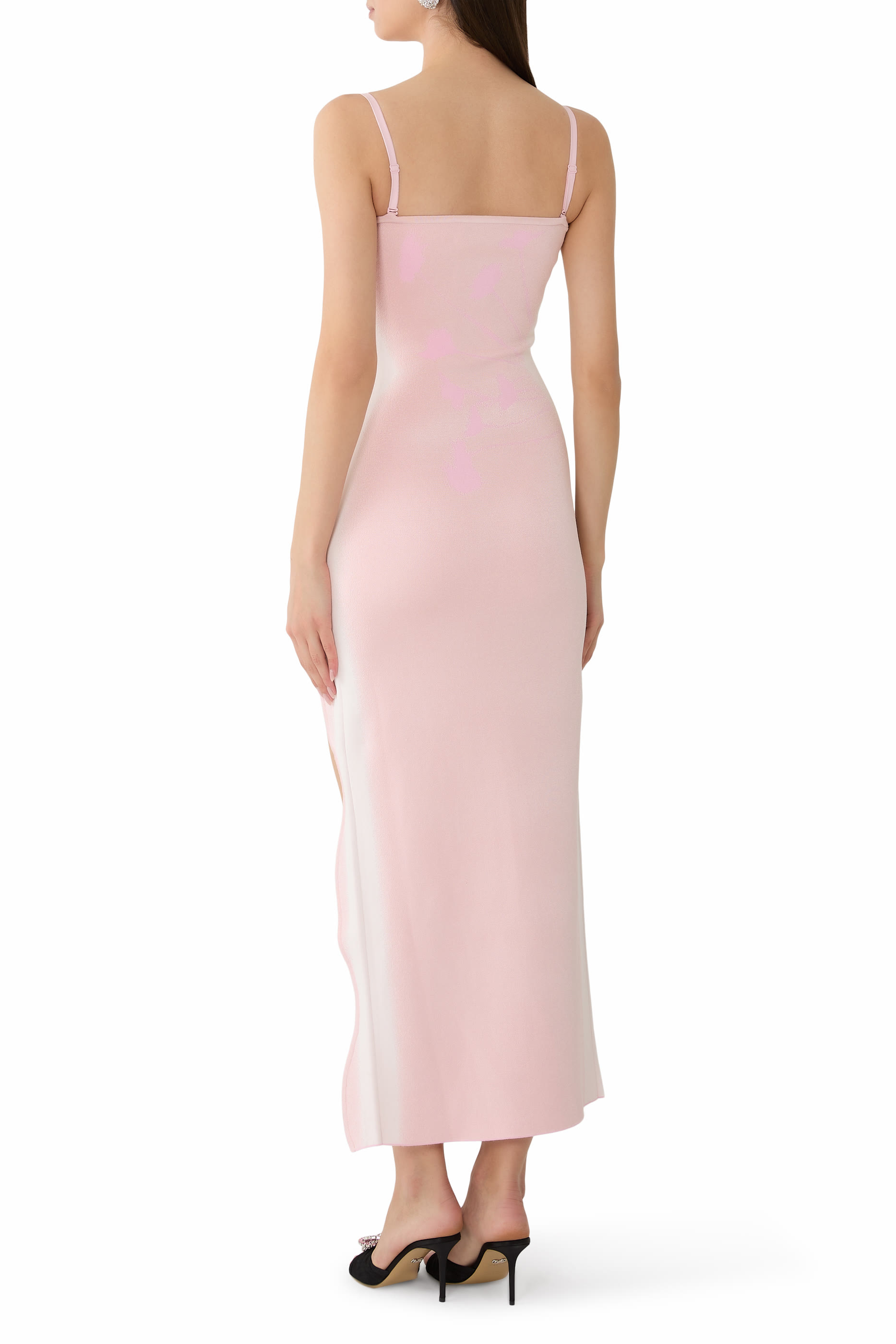 فستان إيريس طويل بلا أكمام بطبعة أزهار 