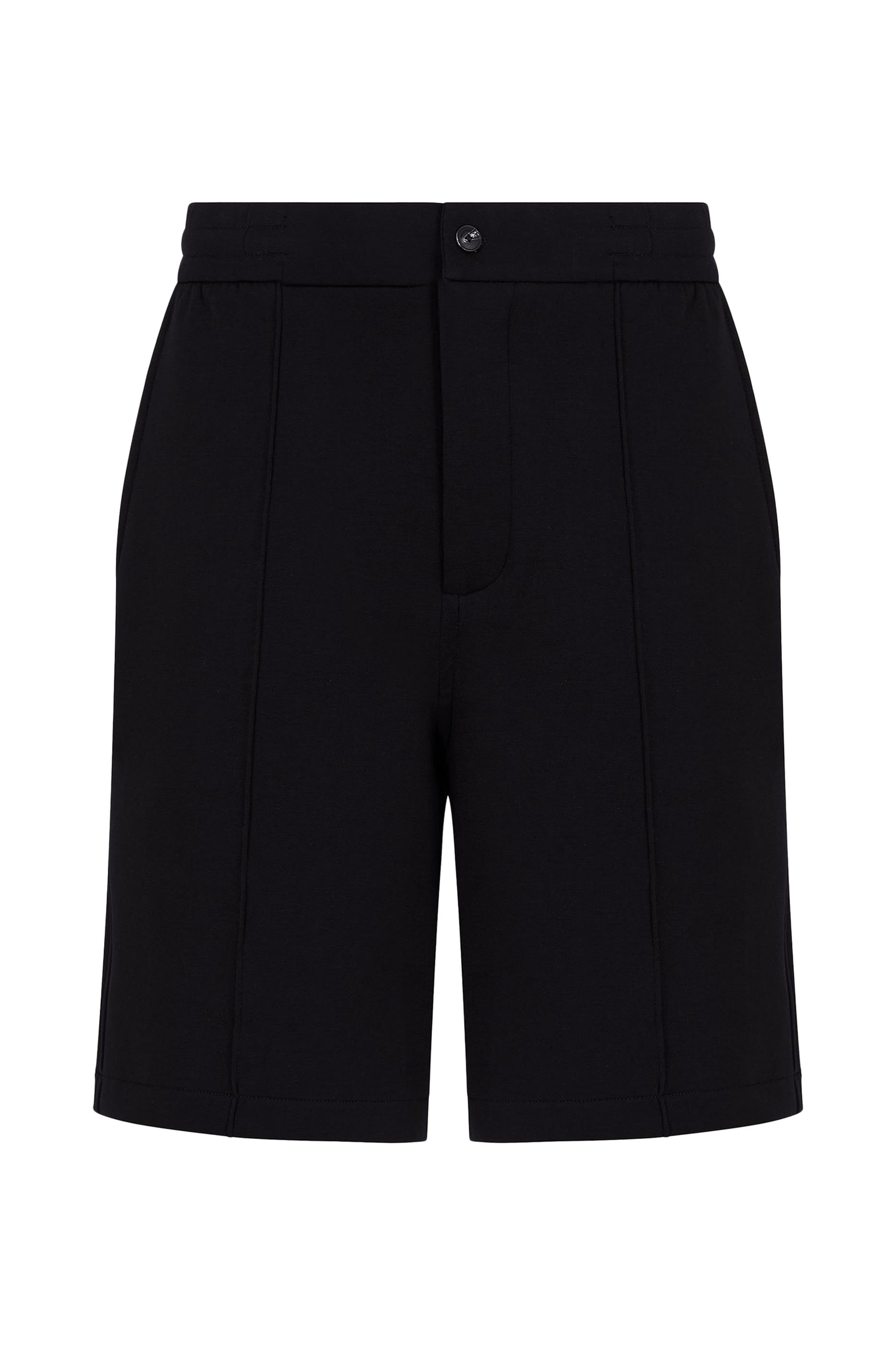 شورت بحزام خصر مطاطي جيرسيه مزدوج