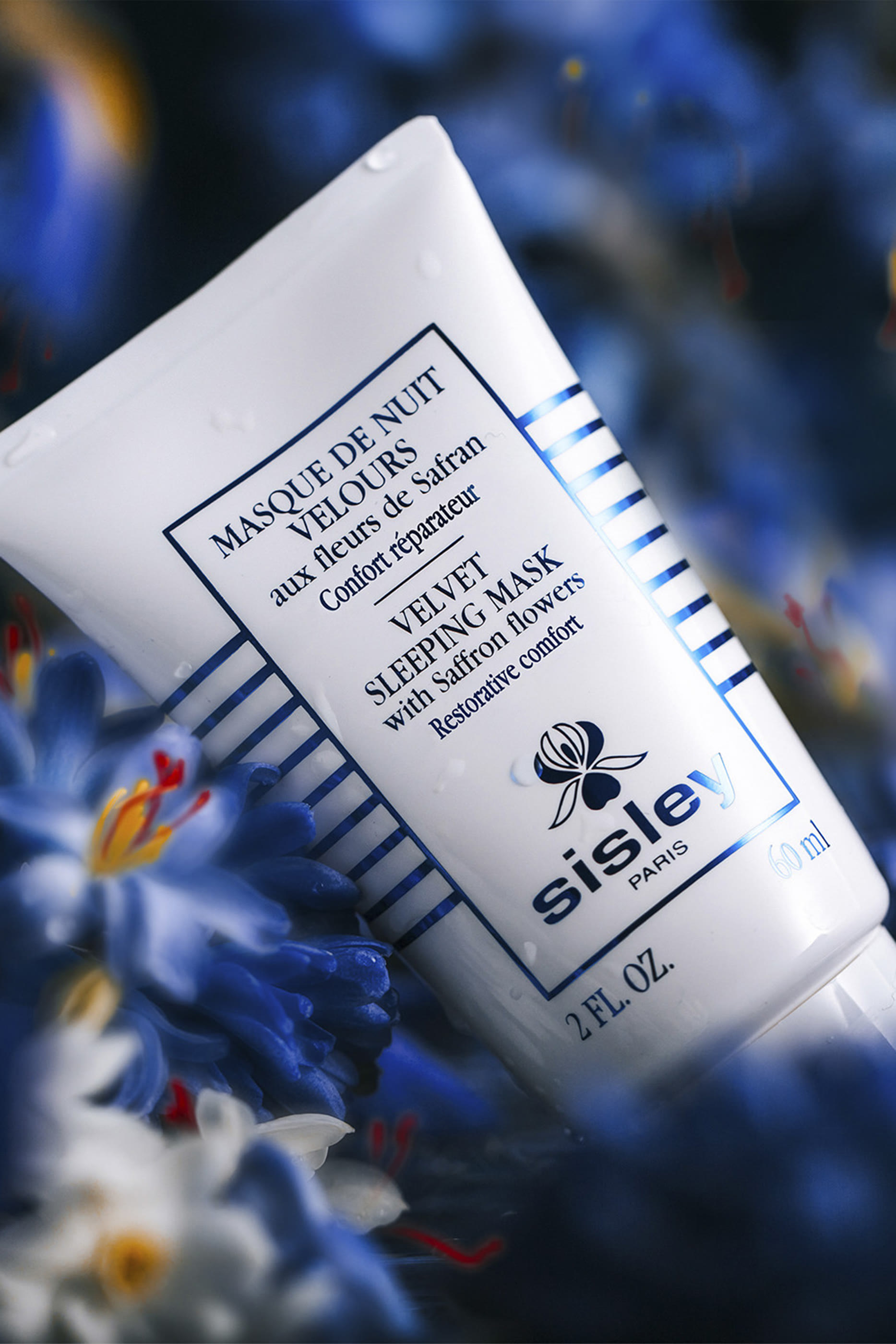 قناع فيلفيت سليبنج بزهور الزعفران