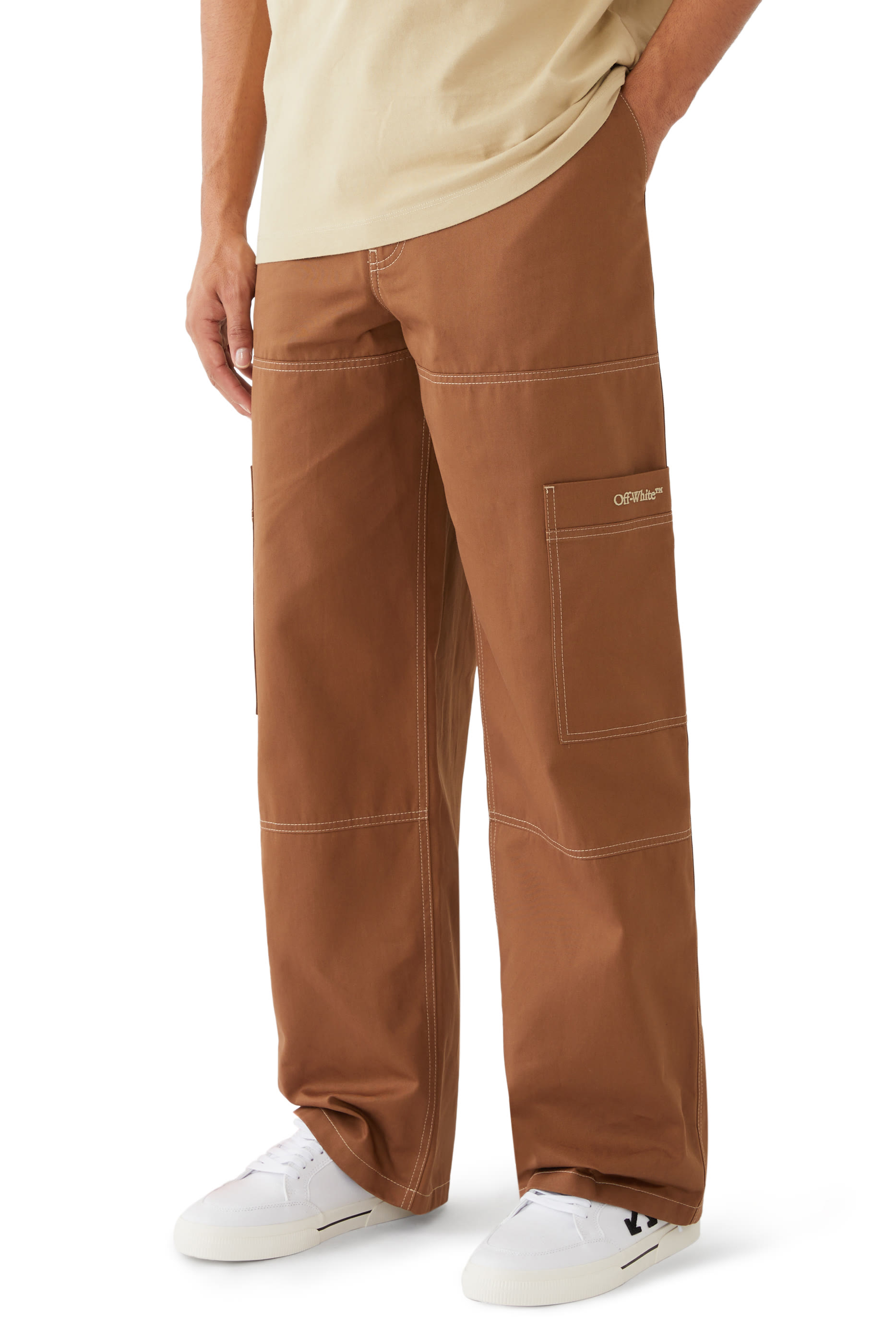 سنيكرز نيو مفلكن بكاحل منخفض قماش قنب