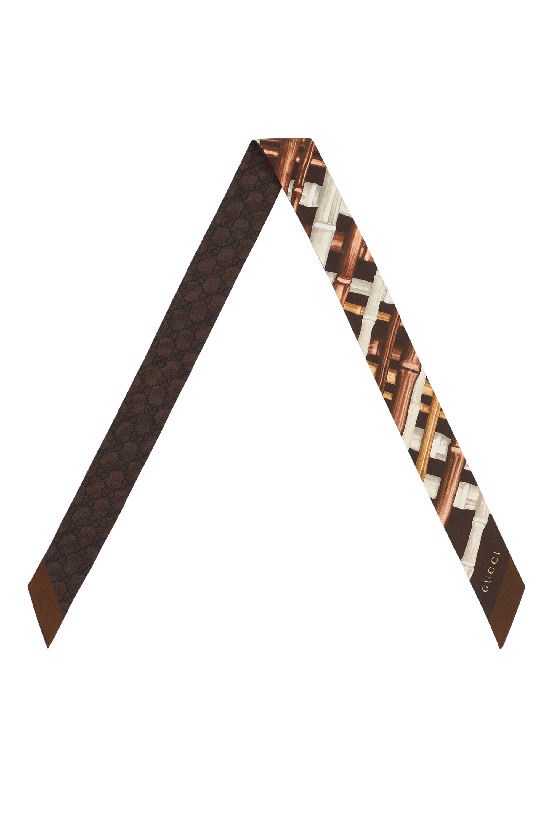 شريط حرير تويل بنقشة