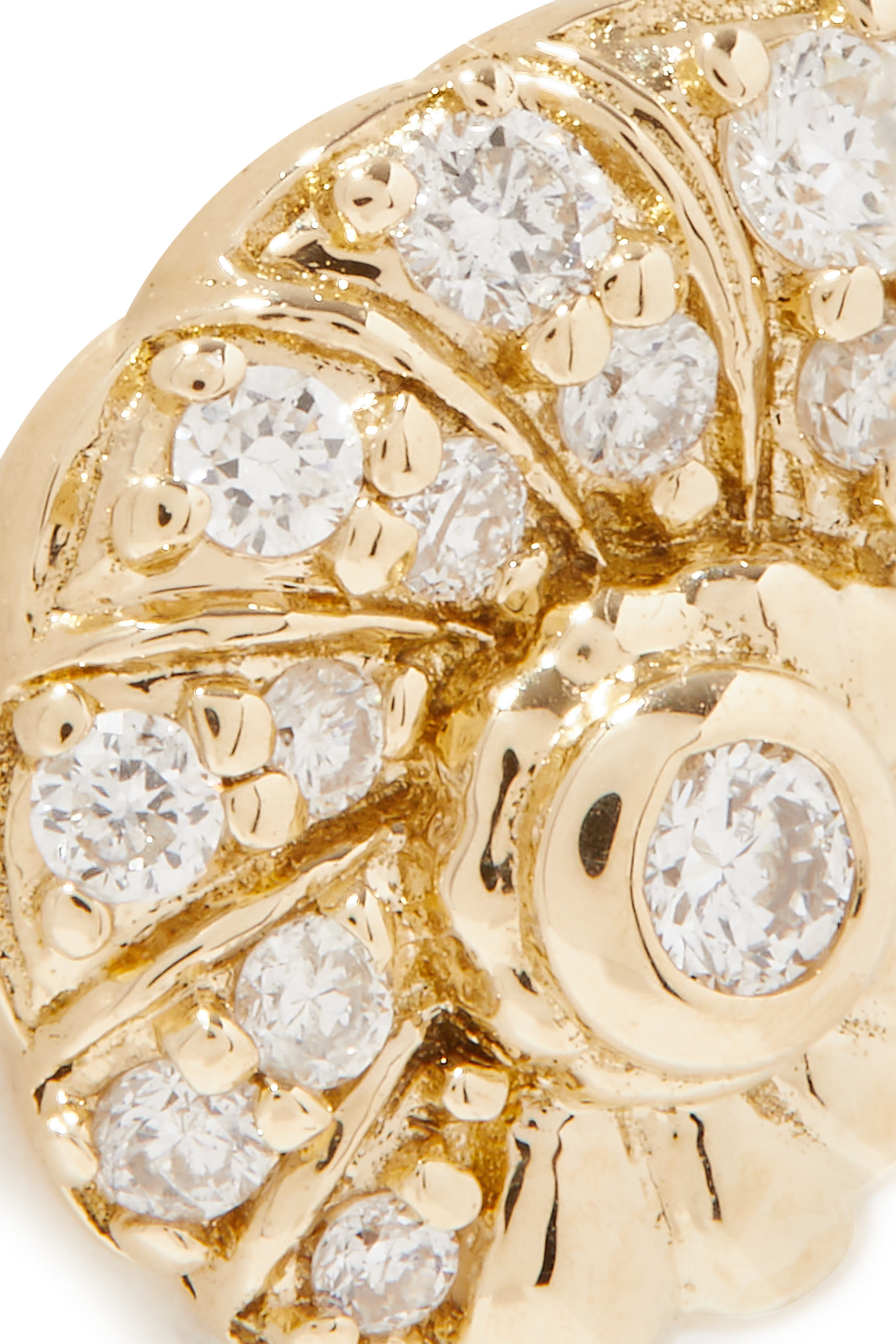 قرط بتصميم صدفة النوتيلوس