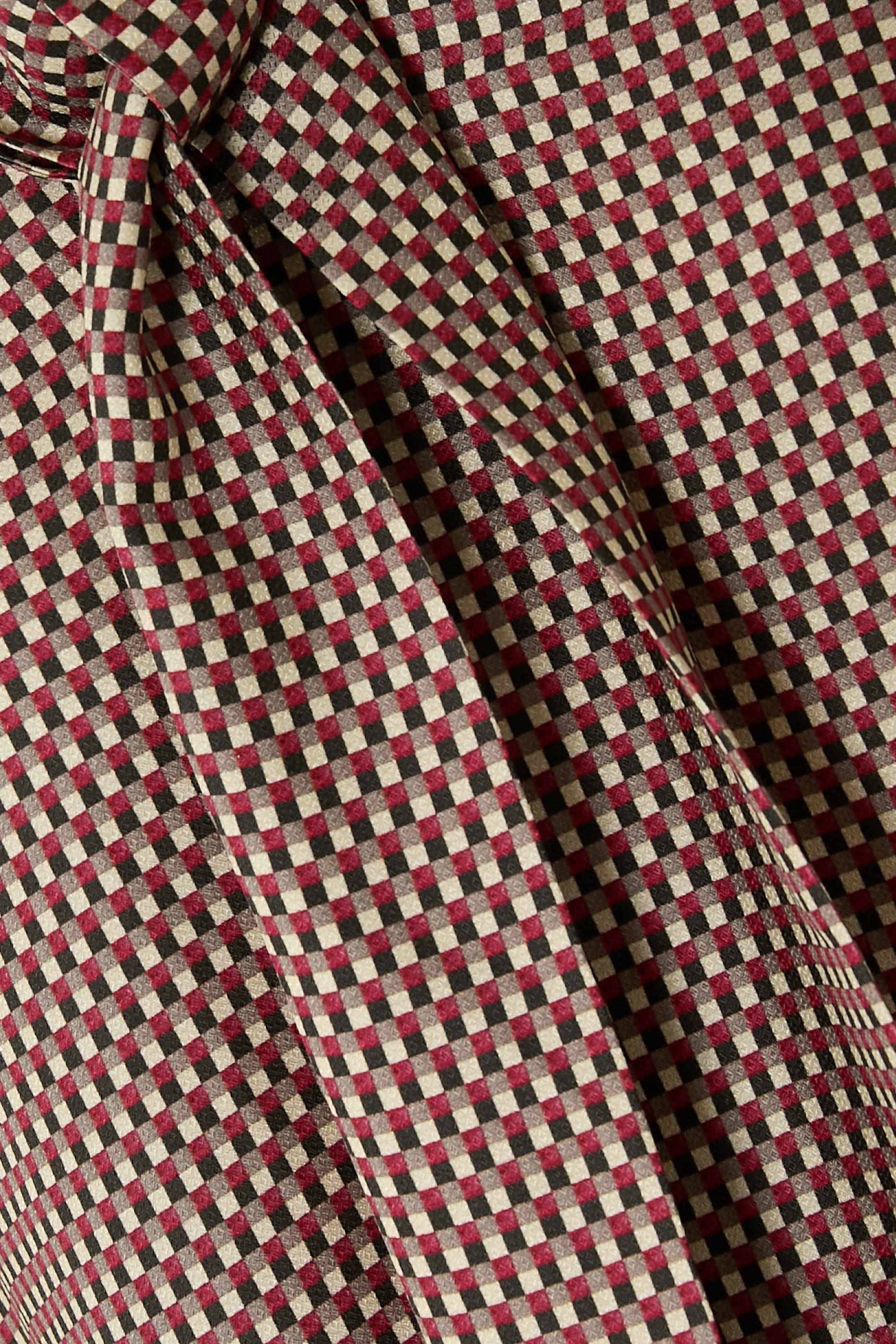  بلوزة بطبعة أديل مزيج حرير