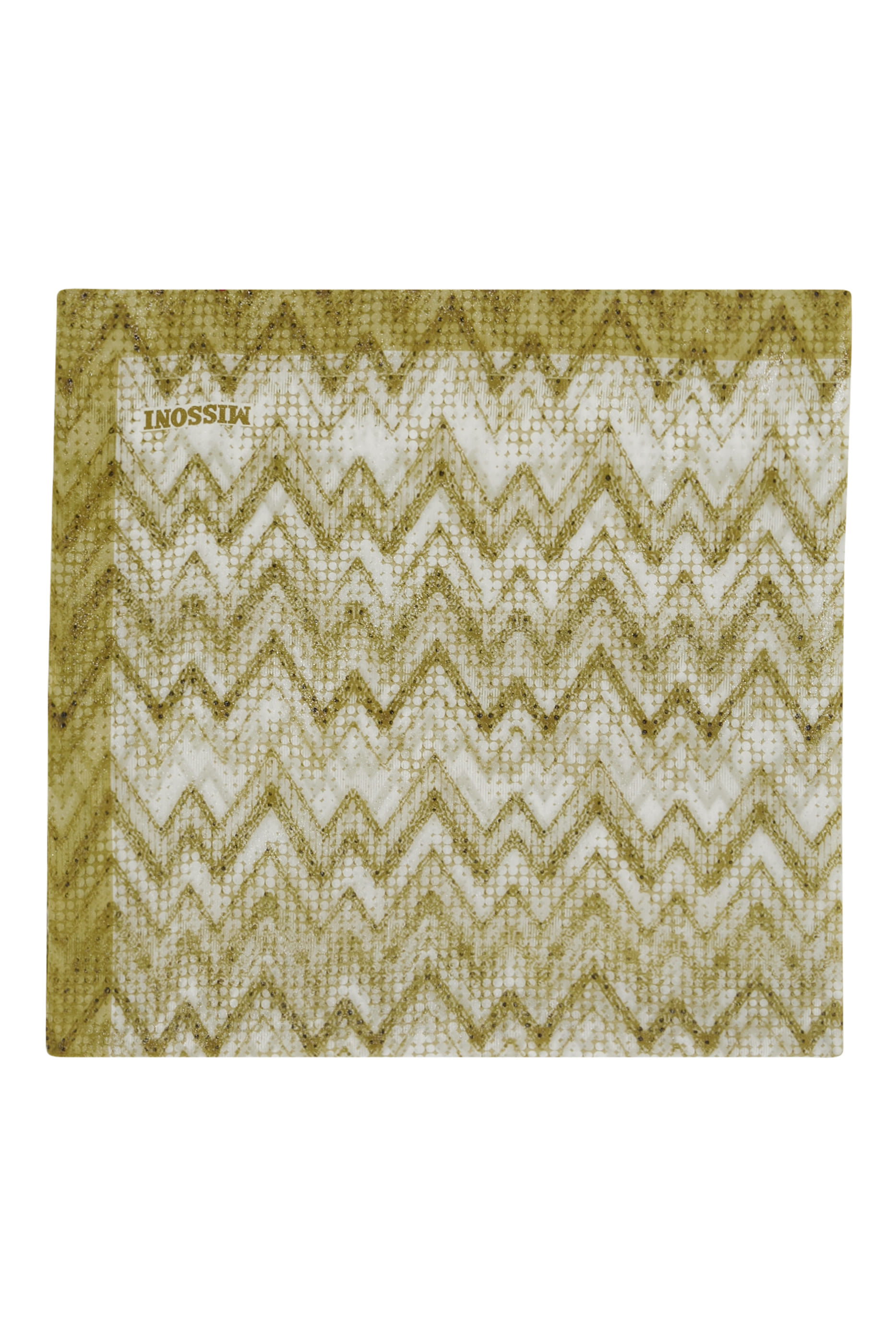 وشاح بنقشة خطوط متعرجة حرير