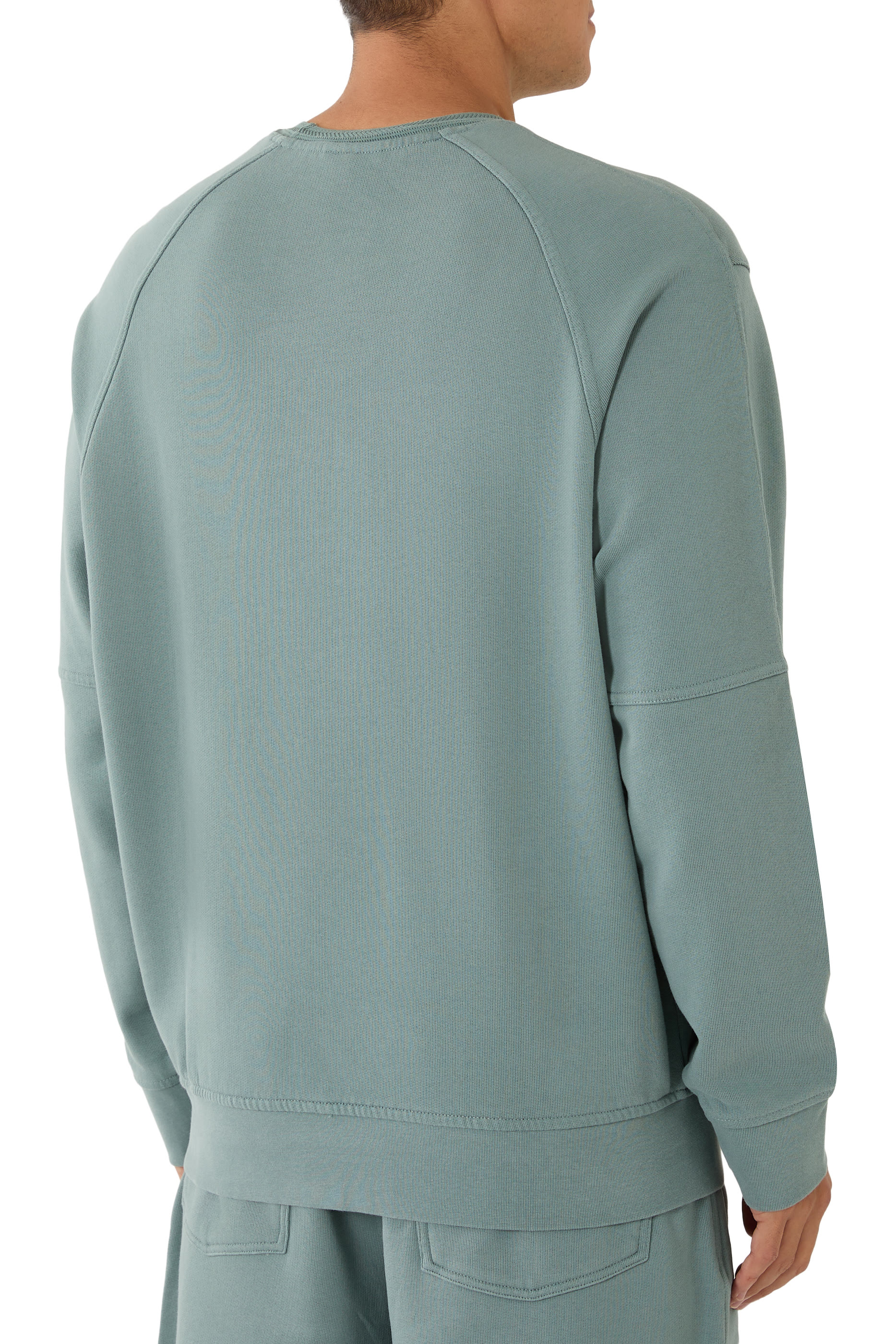 سويت شيرت بتطريز شعار الماركة جيرسيه تيري فرينتش