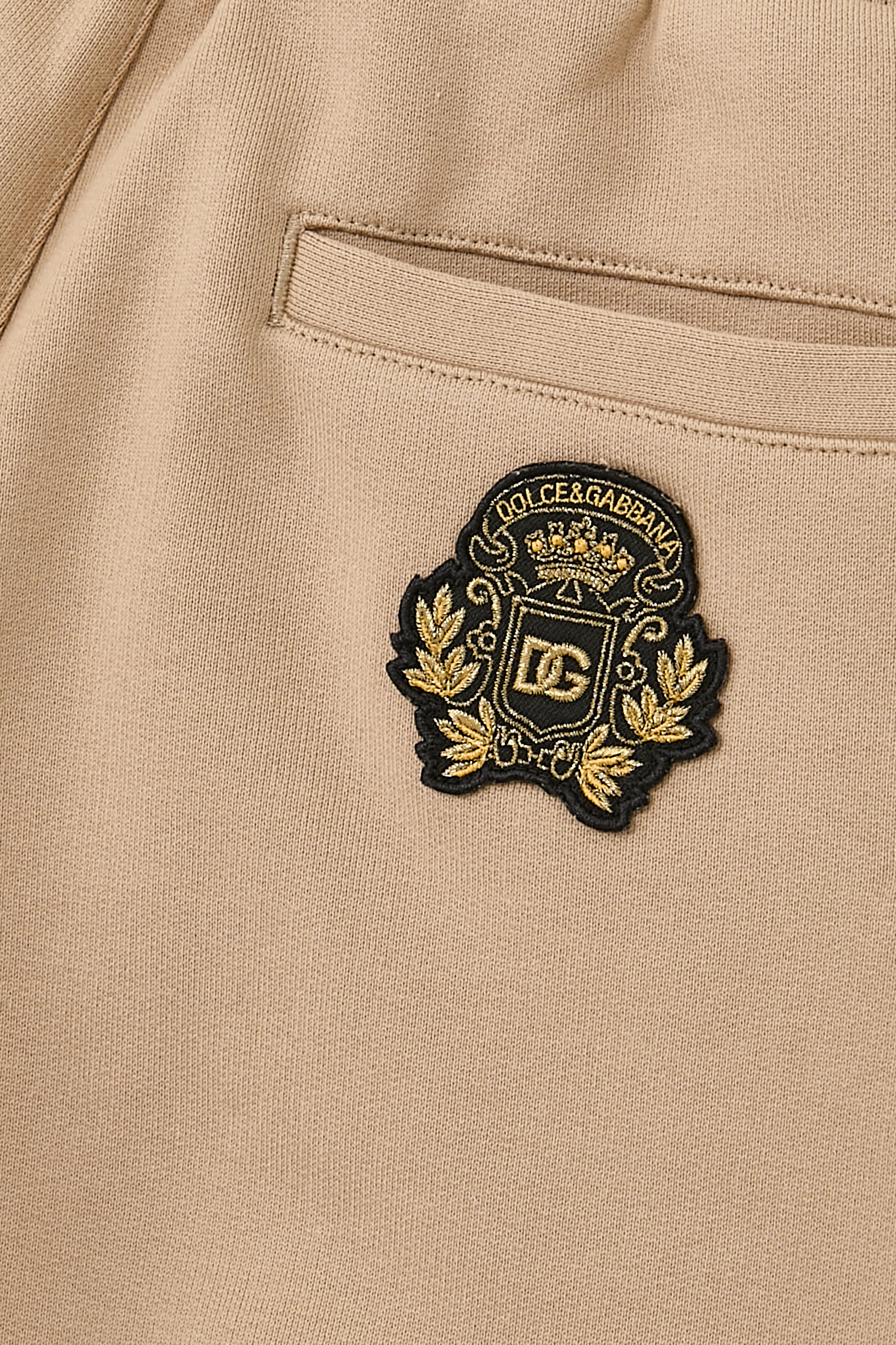 بنطال رياضي هيرالديك برقعة شعار الماركة صوف للأطفال