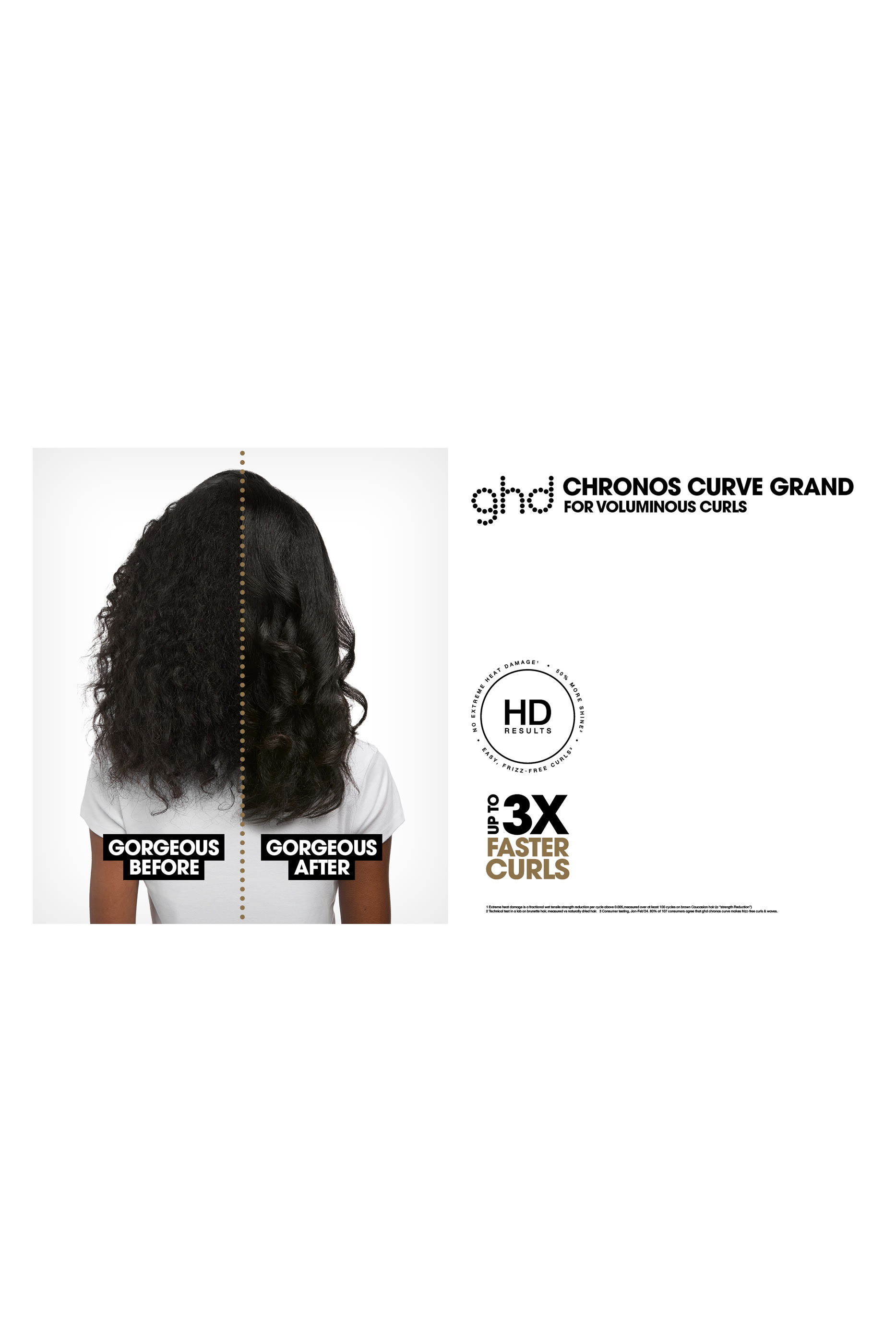 مكواة تمويج الشعر كرونوس كيرف (أسطوانة مقاس 32 مم)