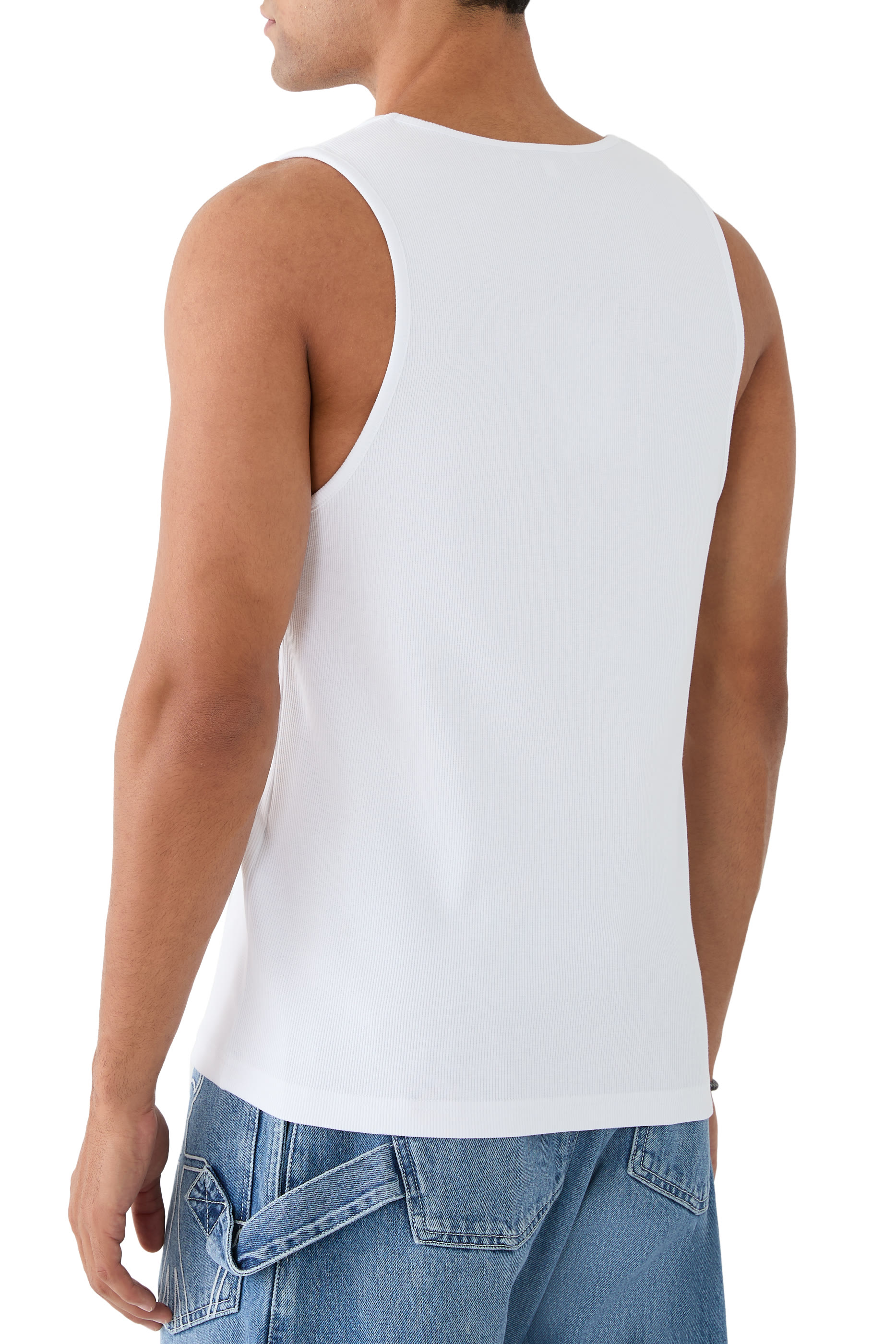 بلوزة بلا أكمام بشعار الماركة