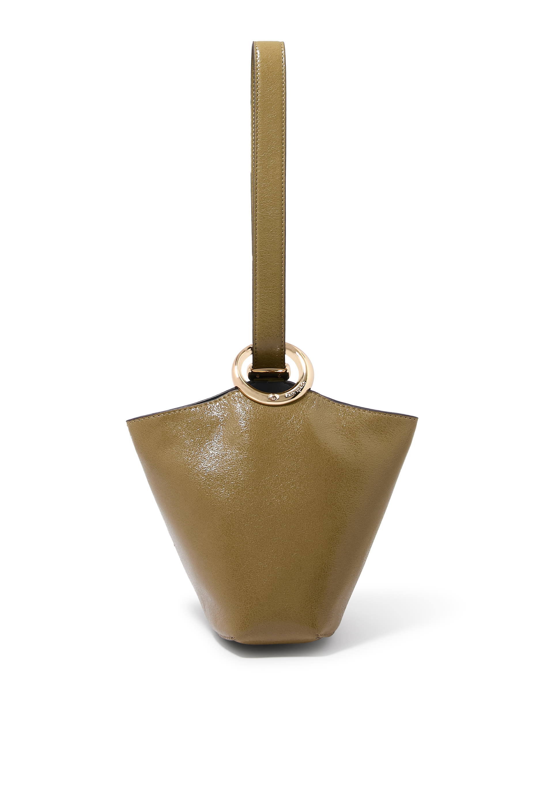 حقيبة باكيت هالو صغيرة جلد لامع