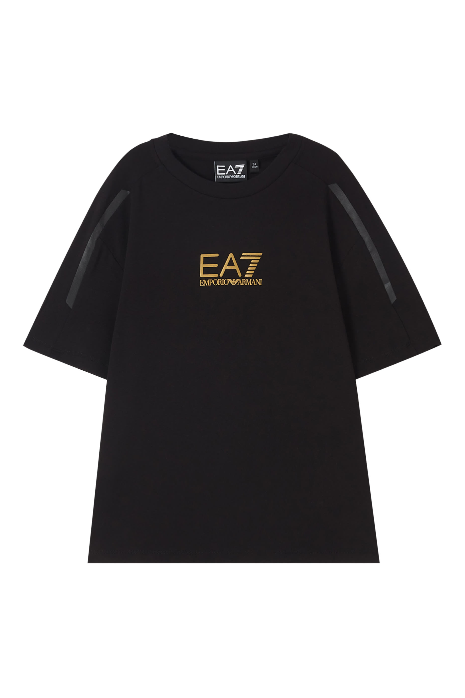 تيشيرت بشعار الماركة قطن جيرسيه لأطفال