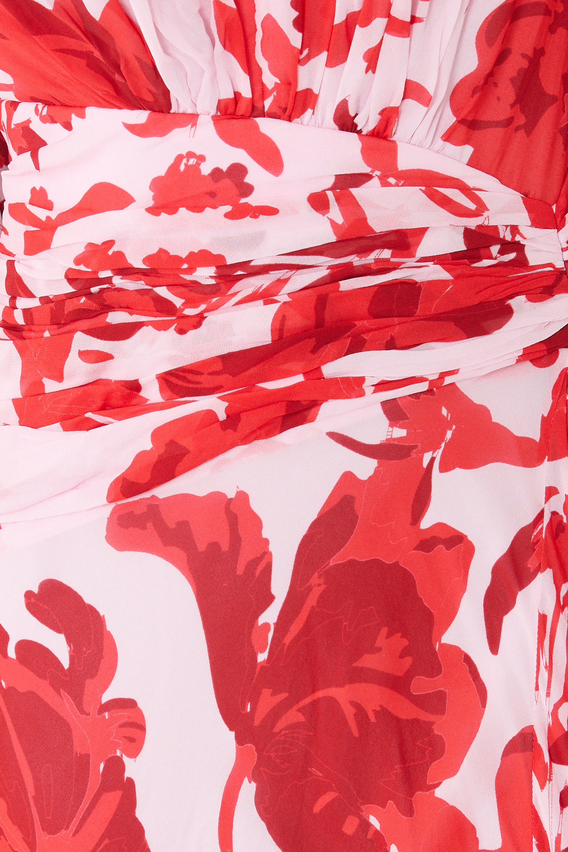 فستان ألينا طويل بأكمام طويلة وكشكش