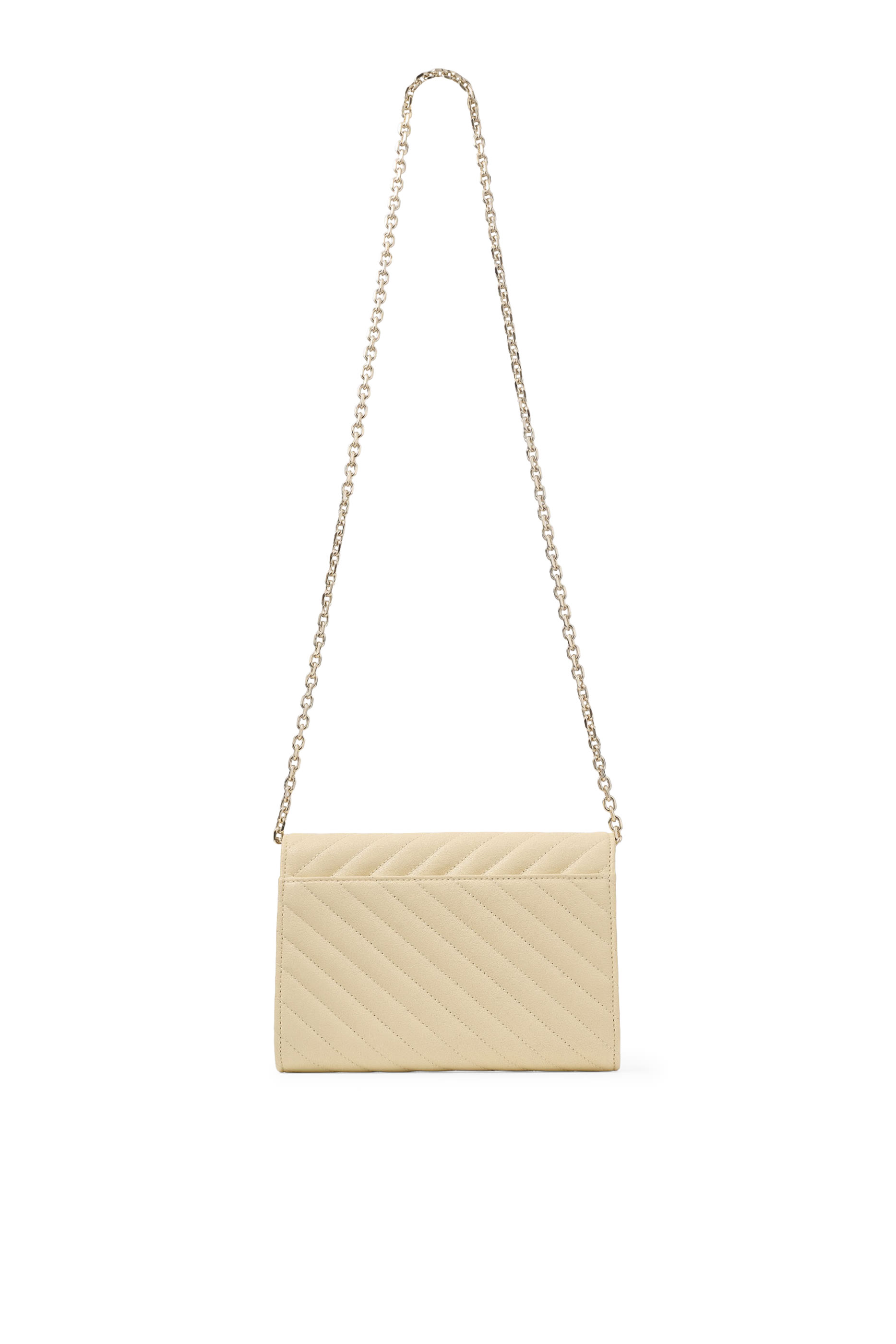 كلاتش بحافة مقوسة وحمالة سلسلة جلد