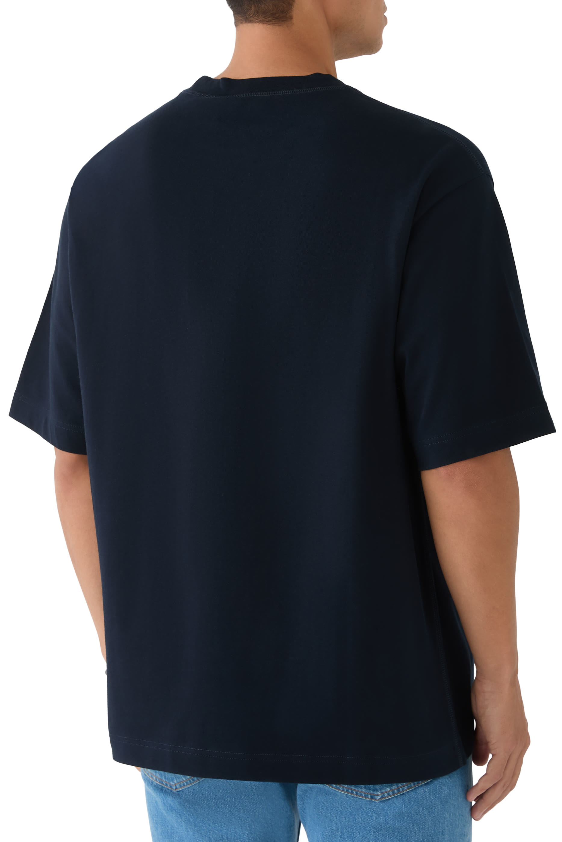 تيشيرت بطبعة شعار الماركة قطن جيرسيه 