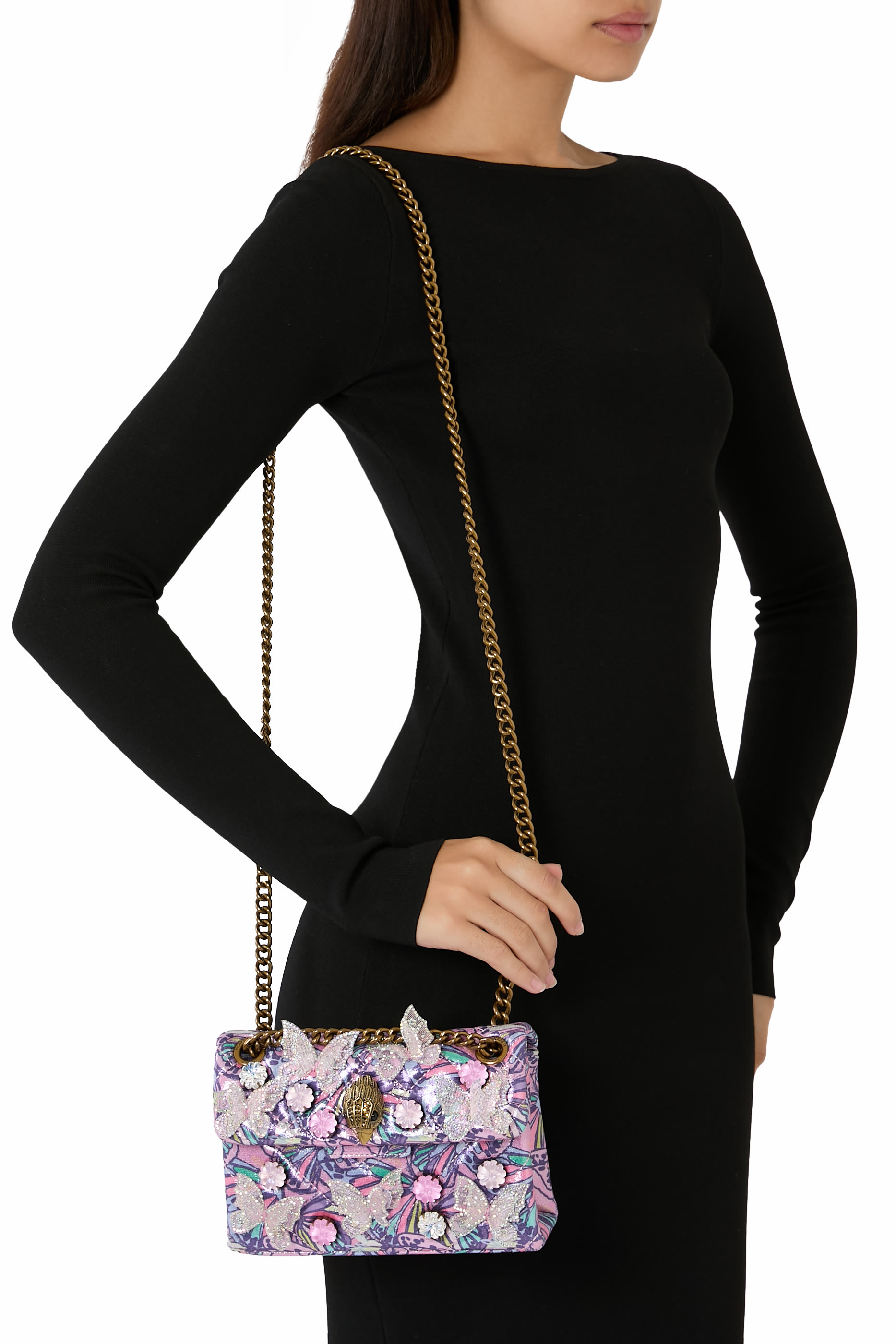 حقيبة كنسينغتون صغيرة بفراشات