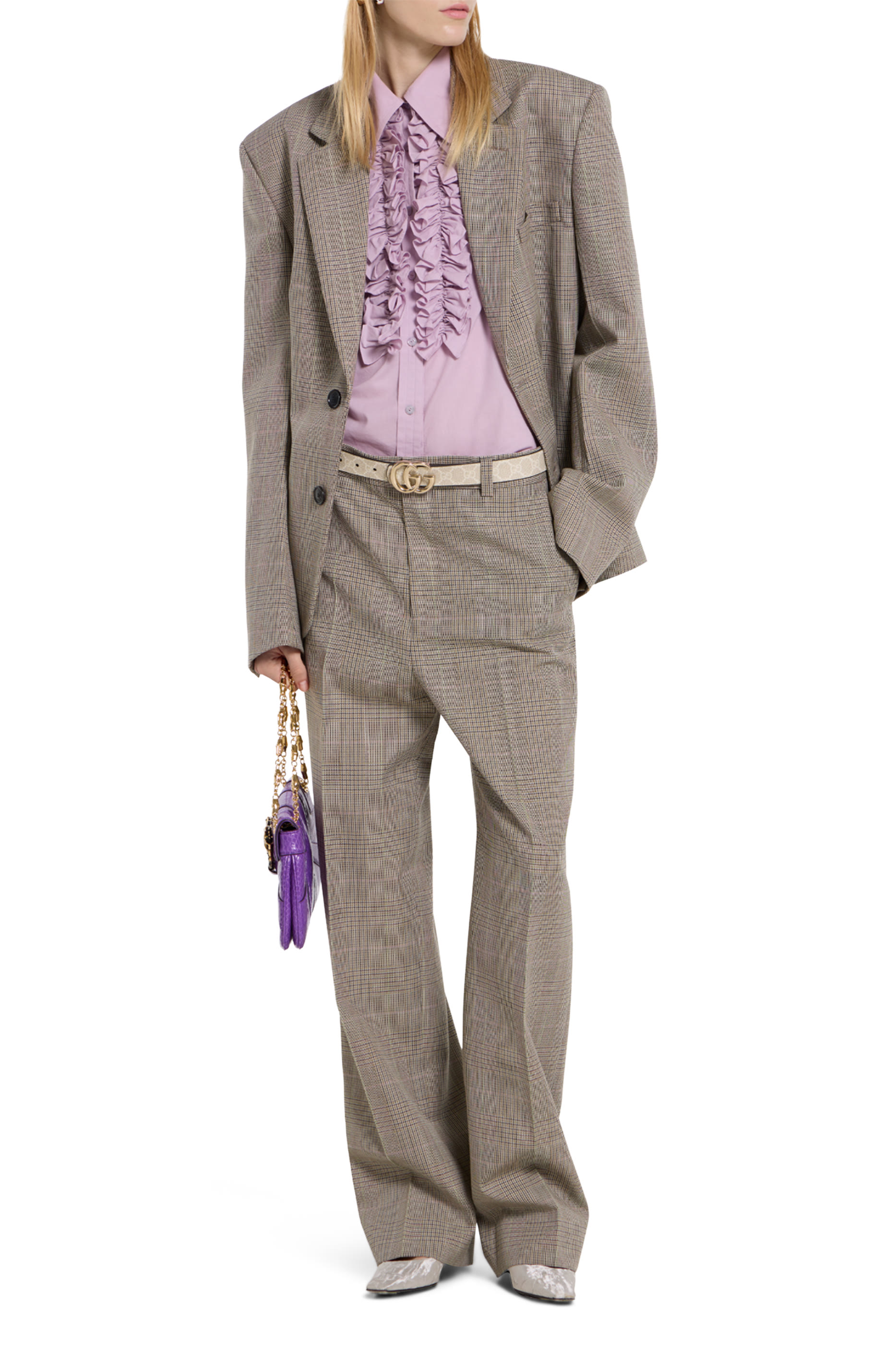 حزام عريض مارمونت مزين بحرفي شعار الماركة