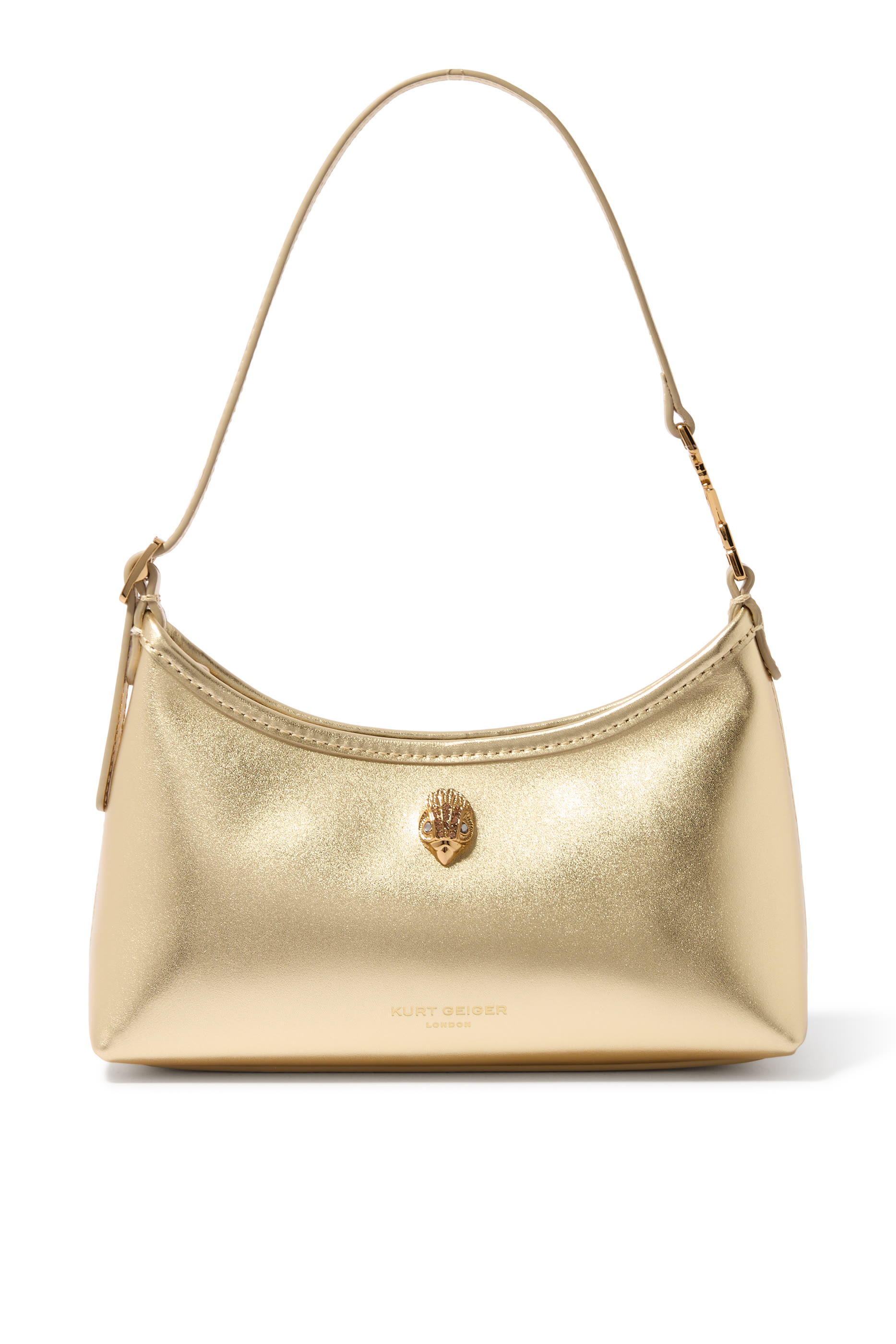 حقيبة بحمالة وشعار الماركة