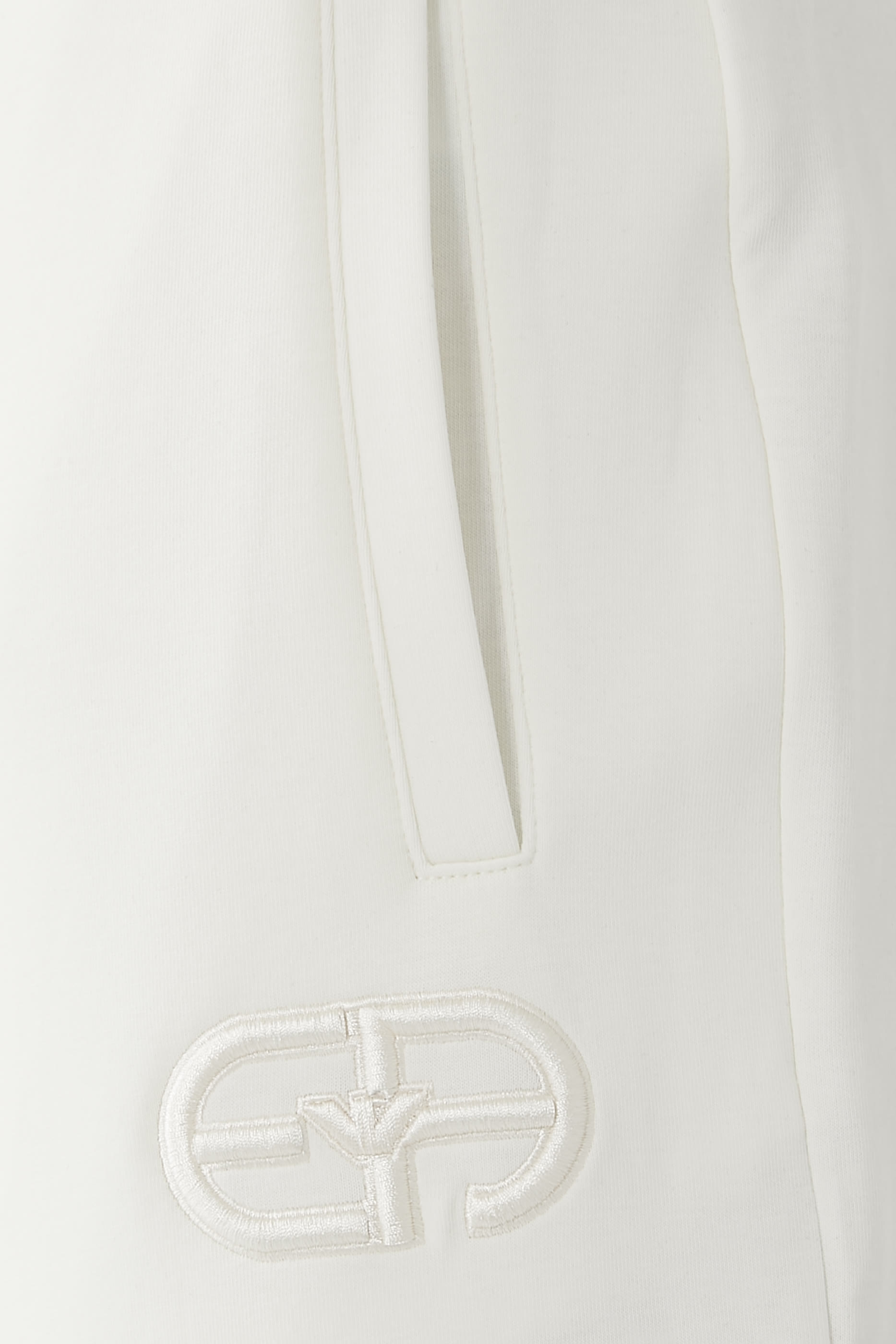 بنطال رياضي مطرز بشعار الماركة جيرسيه مزدوج