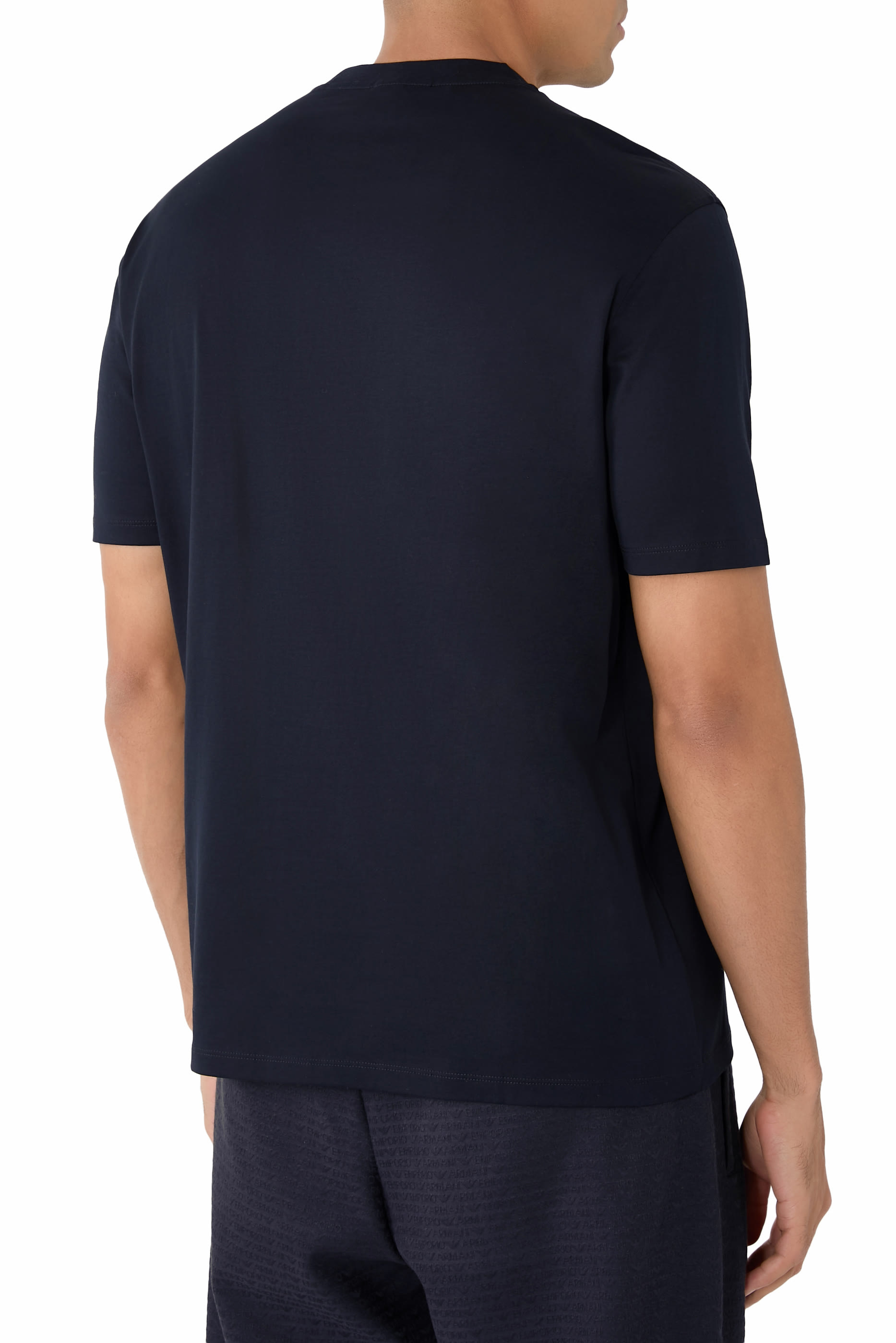 تيشيرت بشعار الماركة بلون مماثل جيرسيه