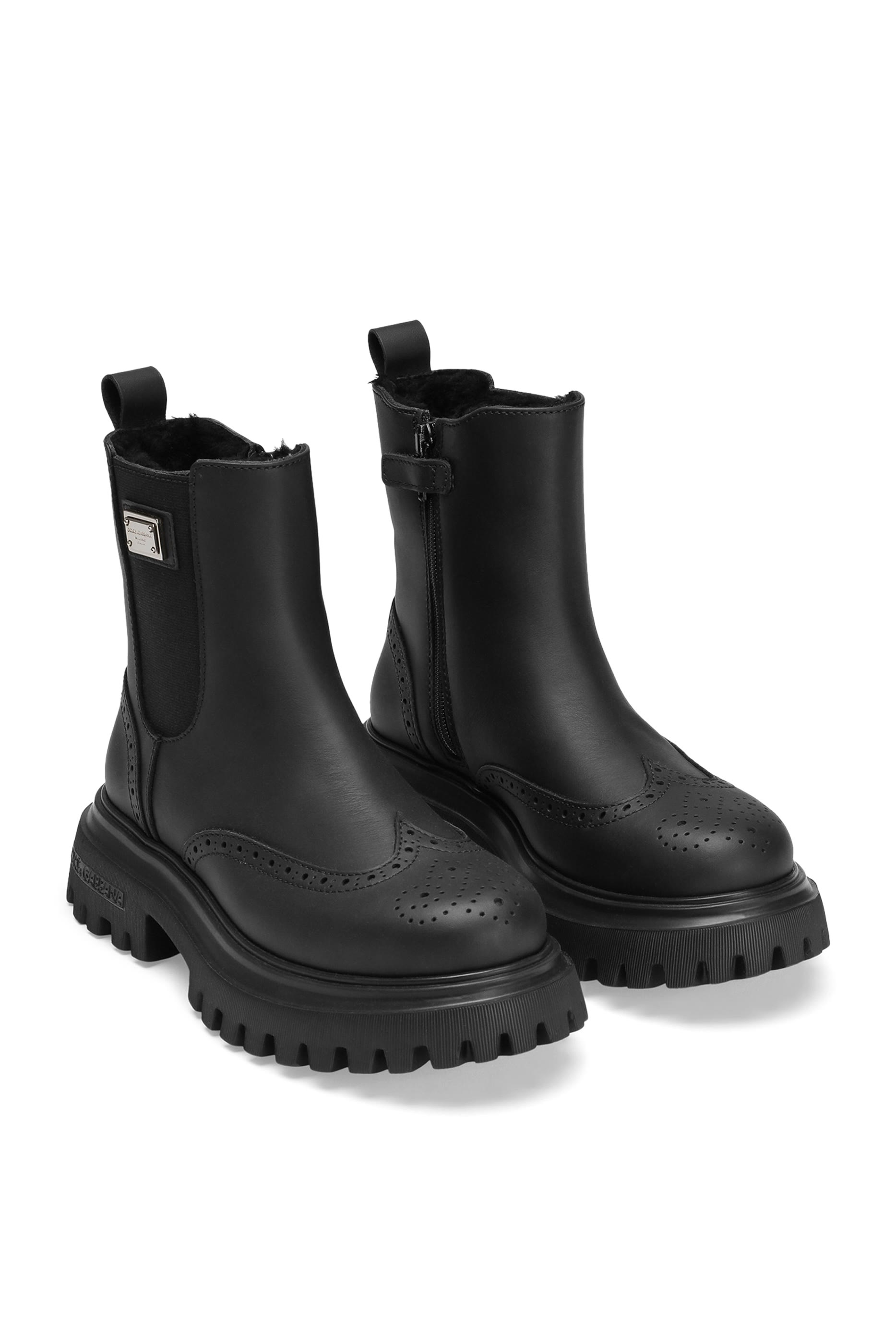 Kids  Beatles Calfskin Ankle Boots 