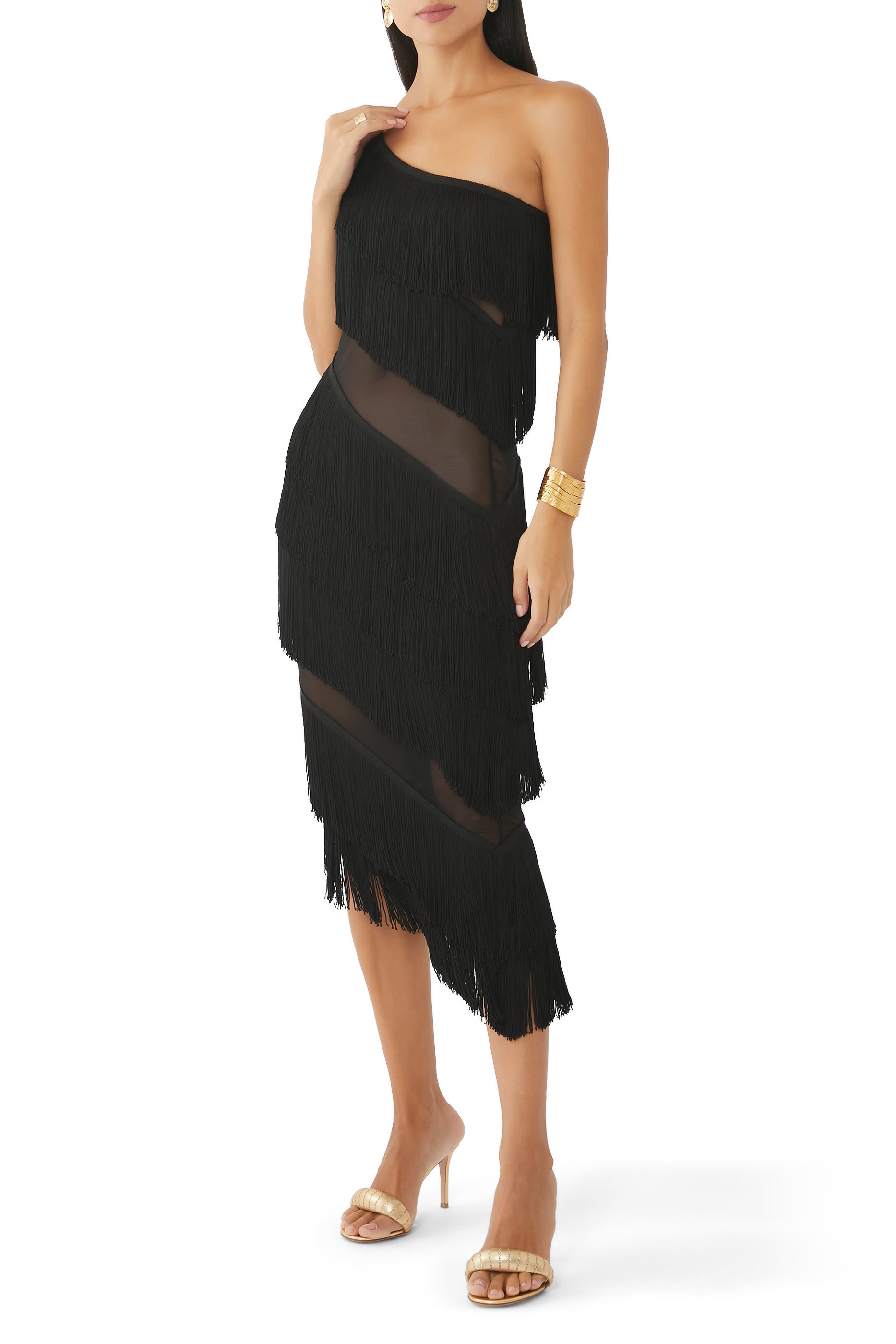 حذاء بيجوكس 85 مفتوح من الخلف مرصع بالكريستال جلد لامع