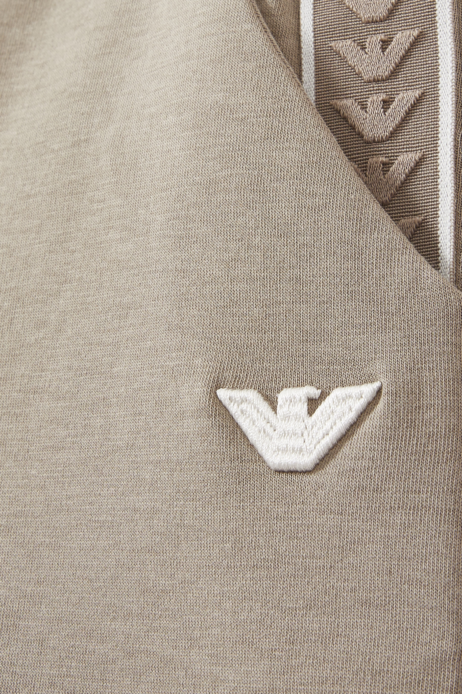 بنطال رياضي مطاطي بشريط بشعار الماركة للأطفال