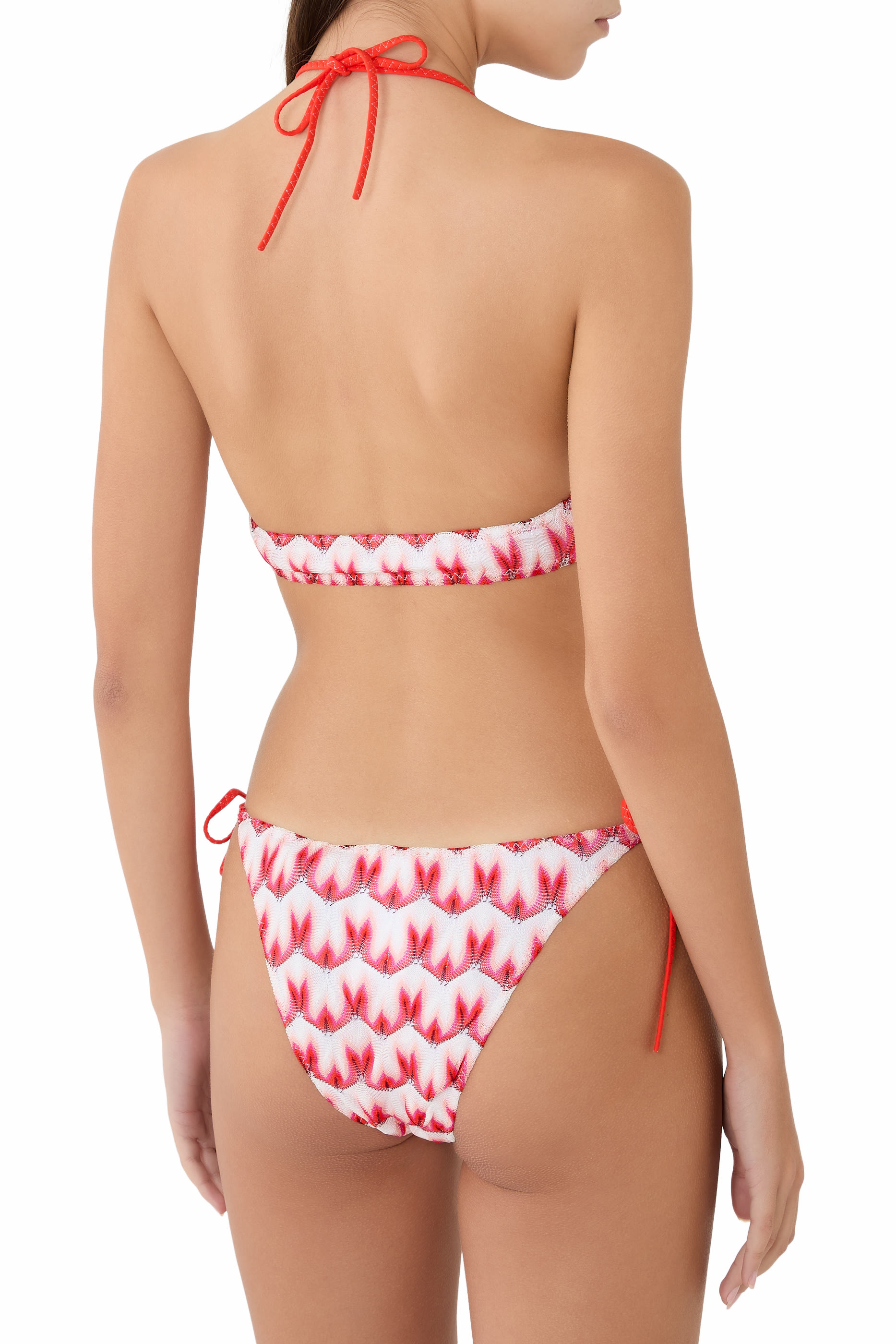 طقم بيكيني ماري بنقشة أزهار راشيل بقوالب مثلثية دانتيل