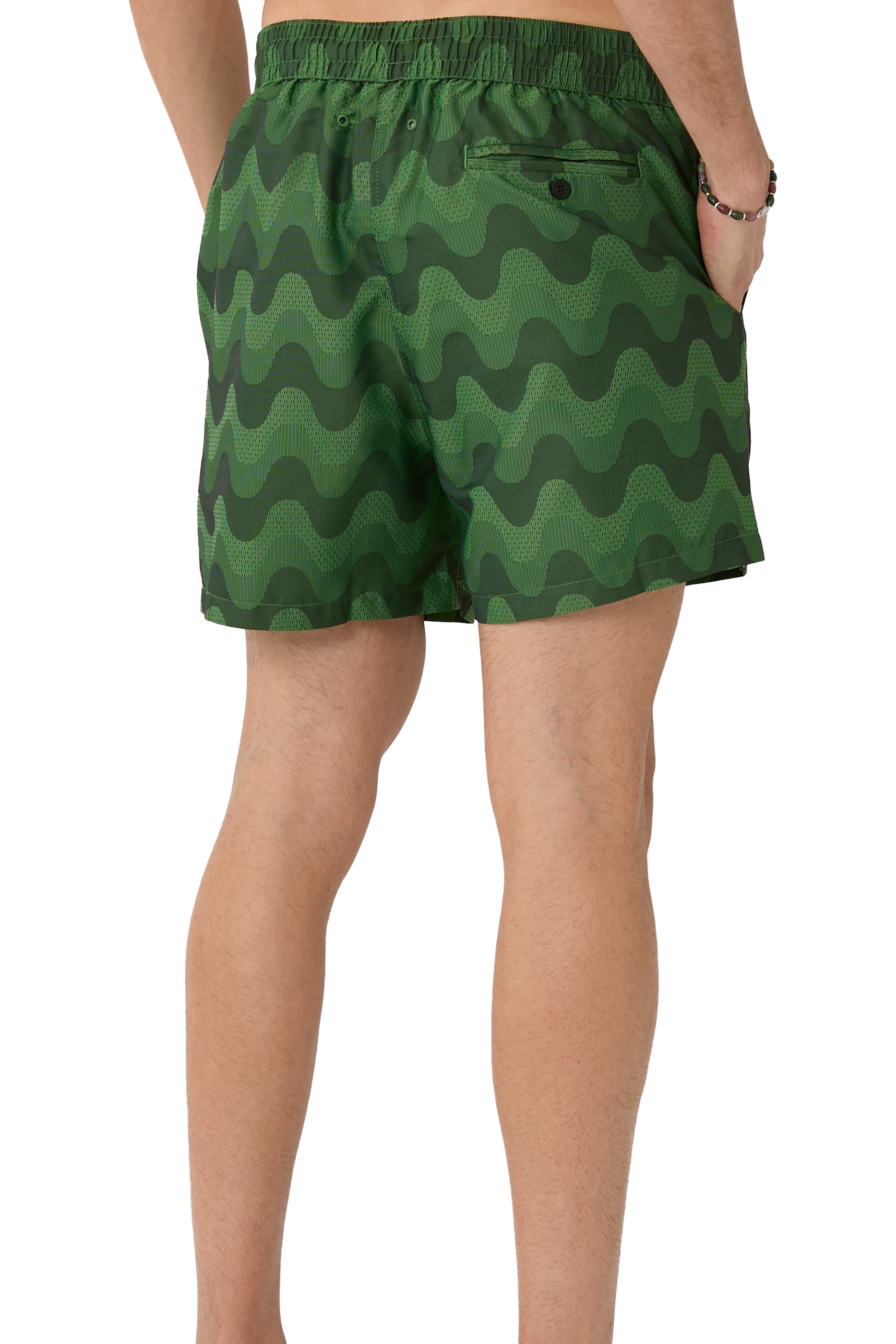 شورت سباحة رياضي يو بنقشة خوص جاكار