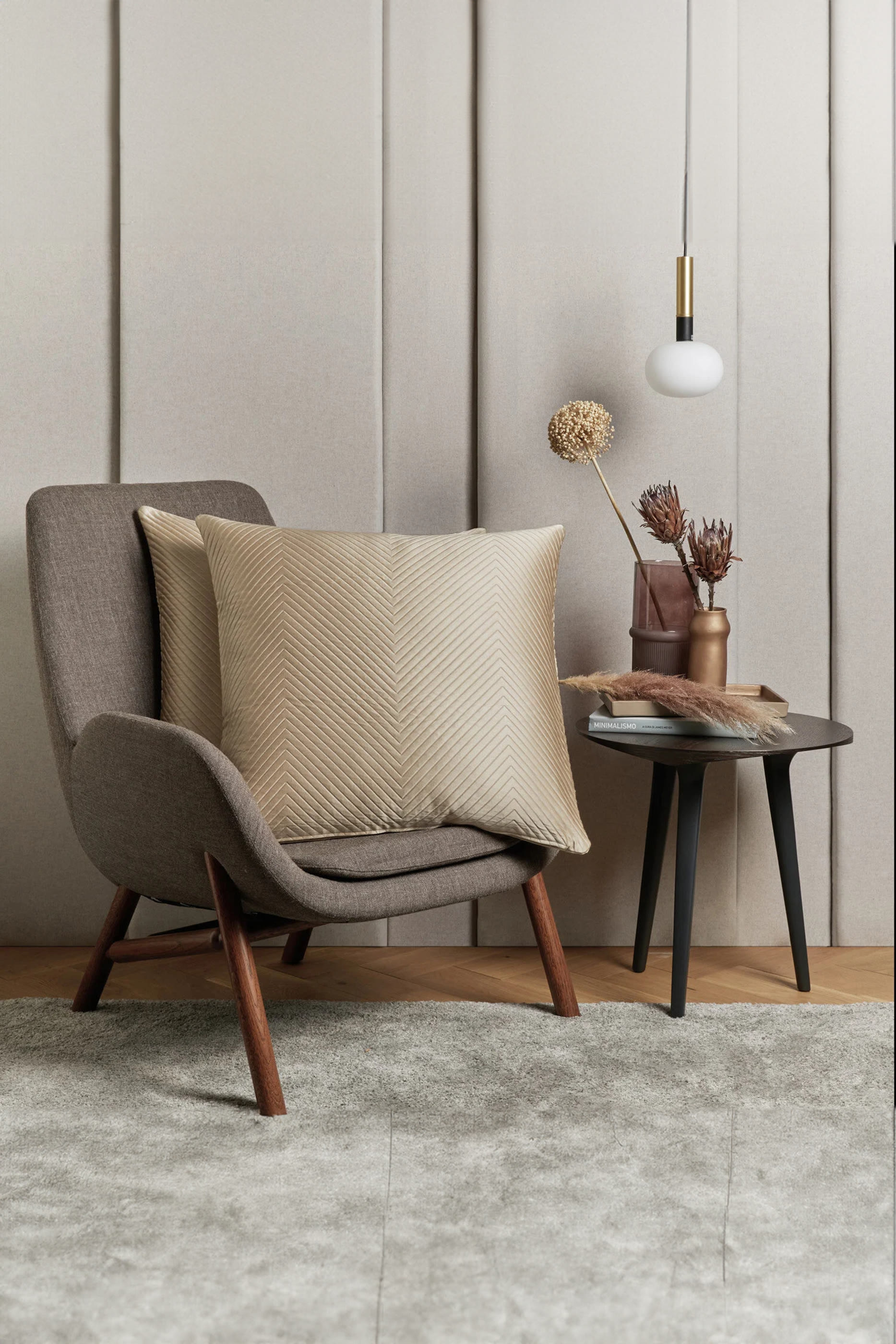 غطاء وسادة فاخر بنقشة متعرجة