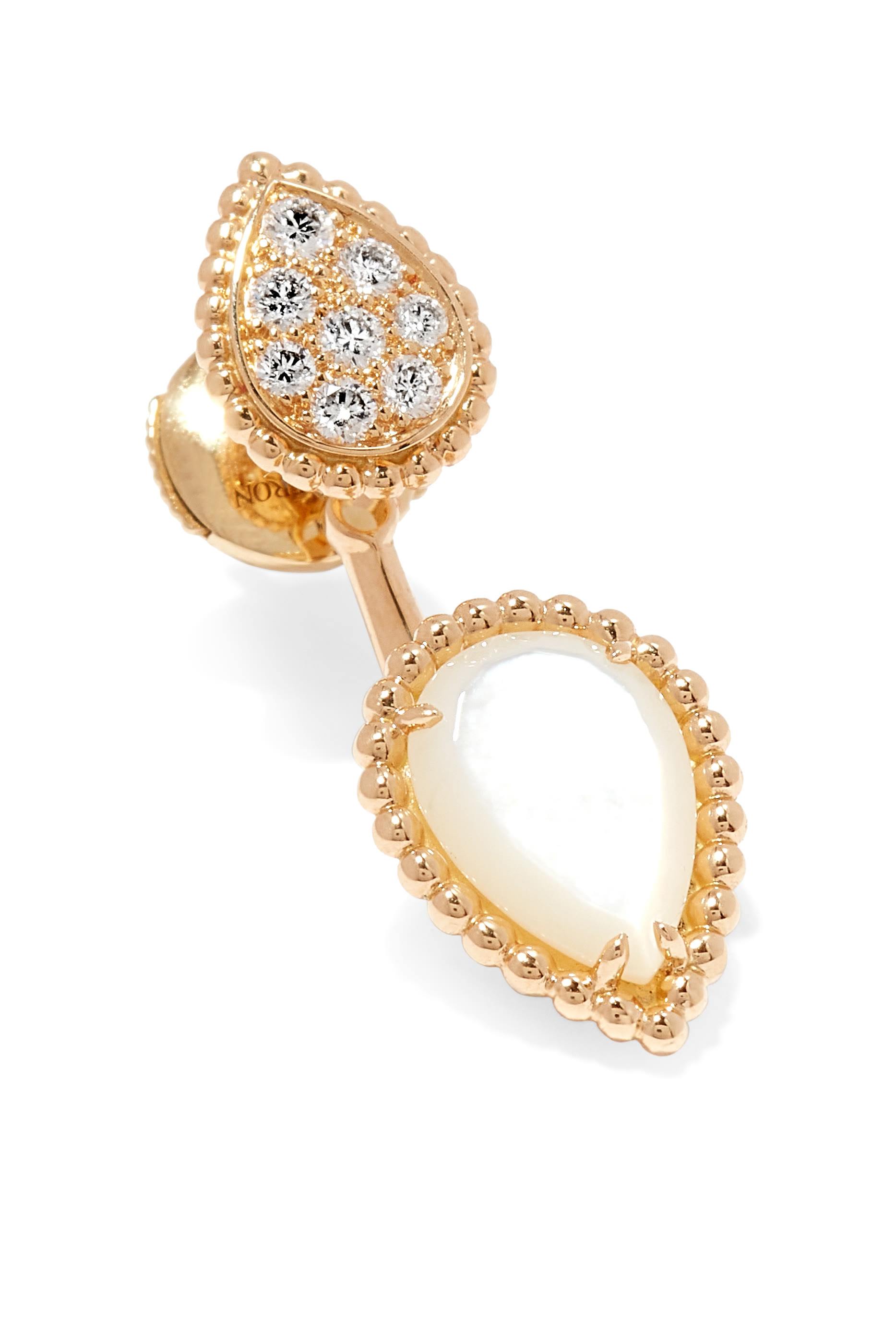 قرط سيربنت بوهيم بحلتين مرصعتين بالماس 