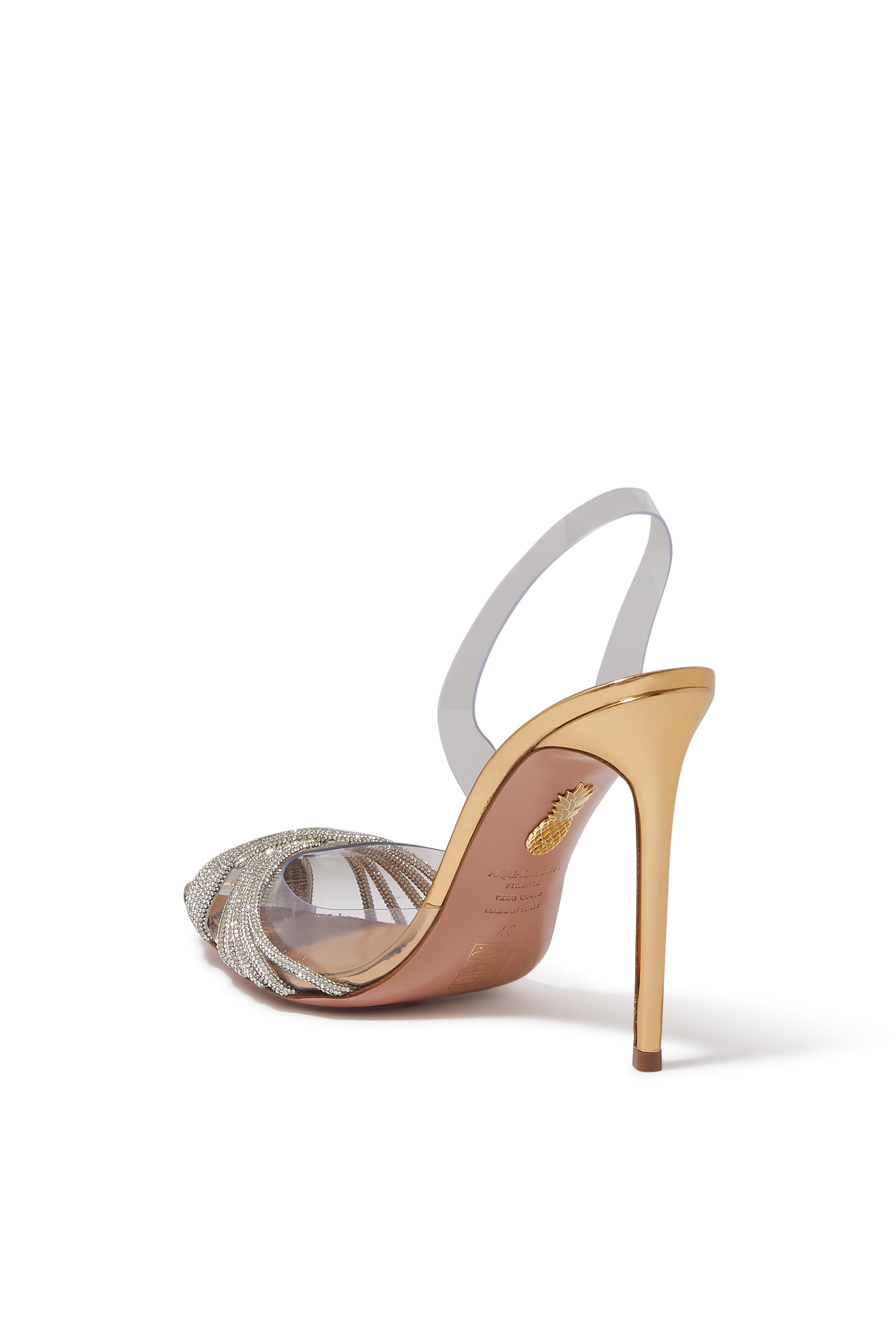 حذاء كلاسيك جاتسبي 105 بسير خلفي مرصع بالكريستال