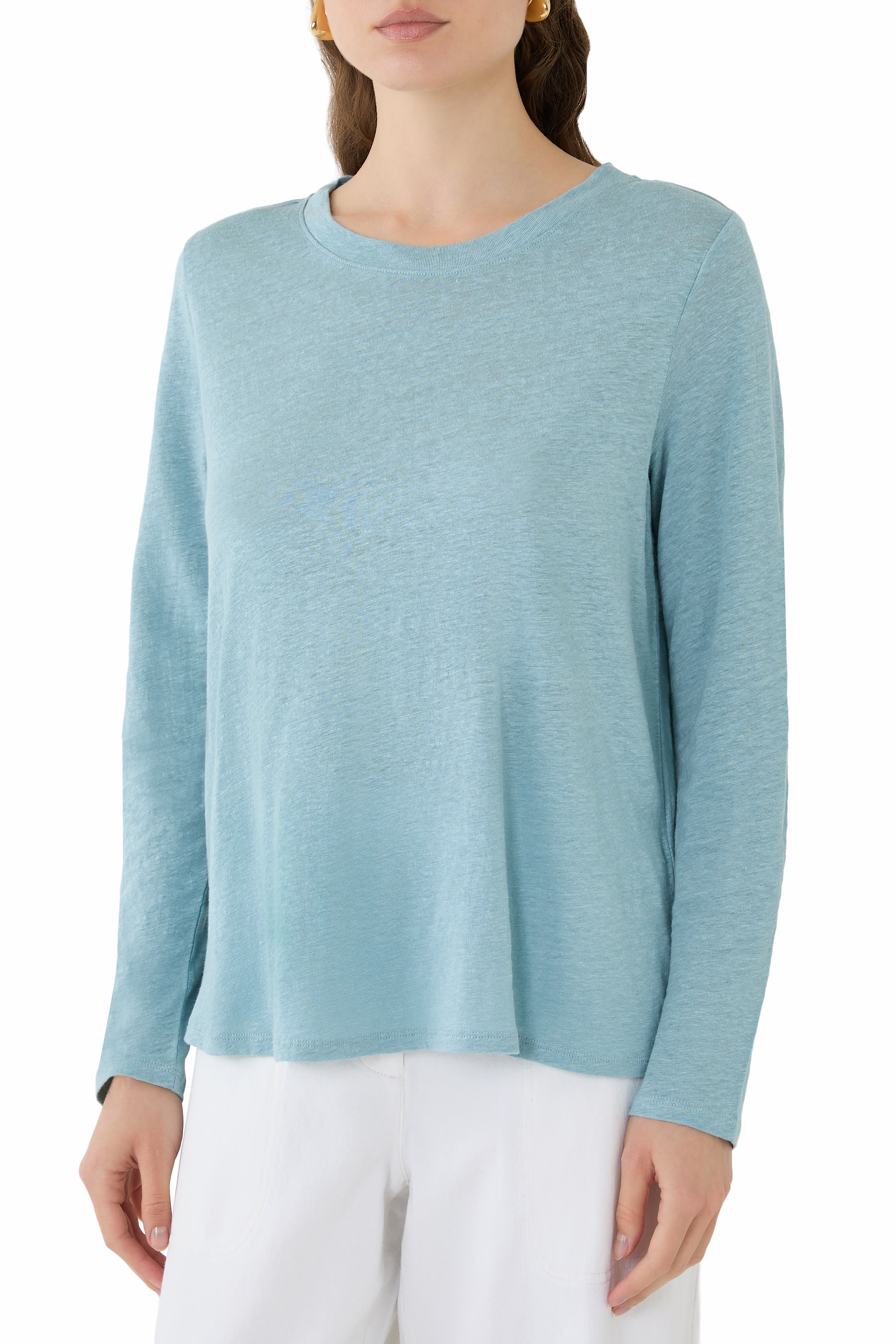 قميص كتان جيرسيه عضوي