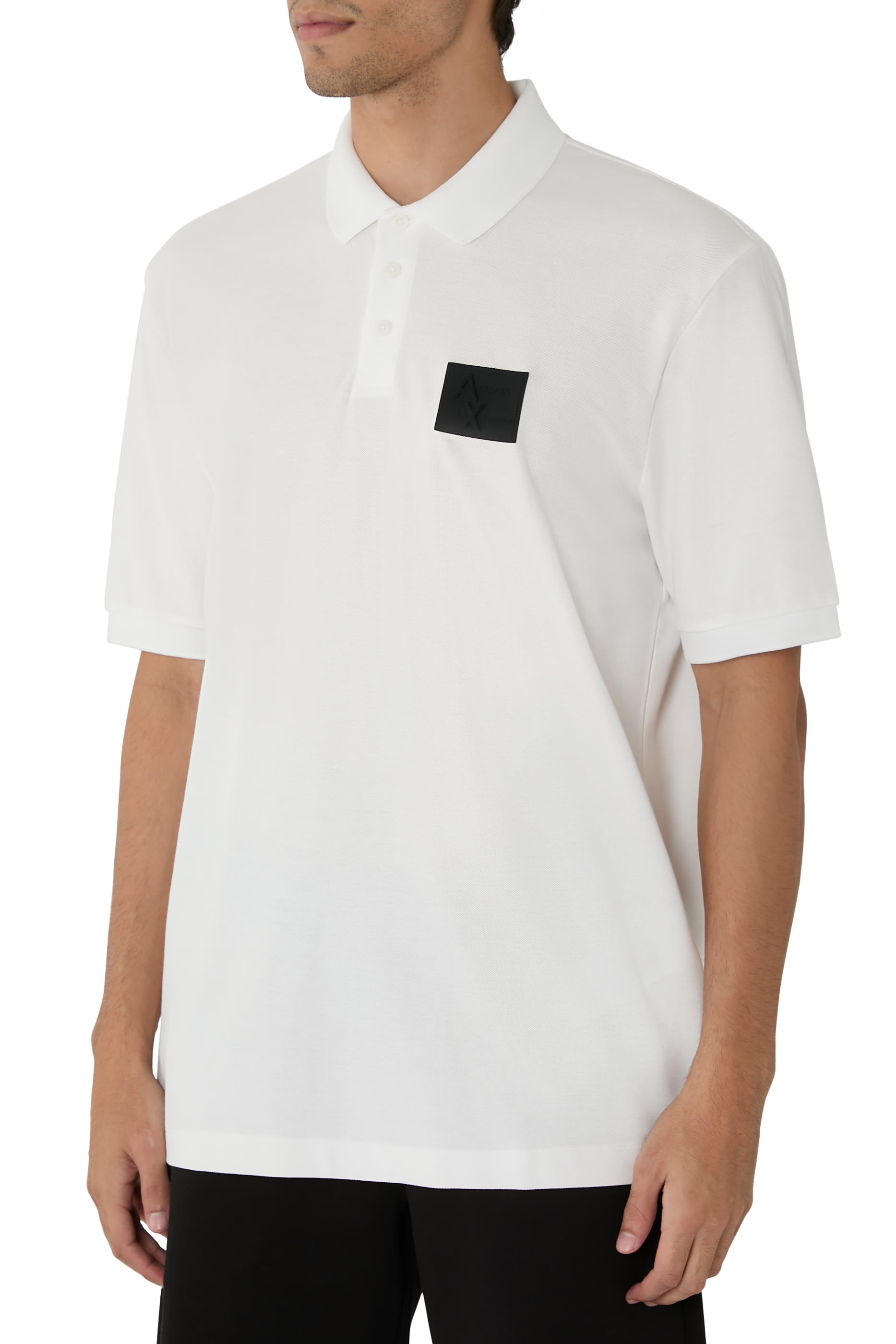 Logo Patch Polo Shirt