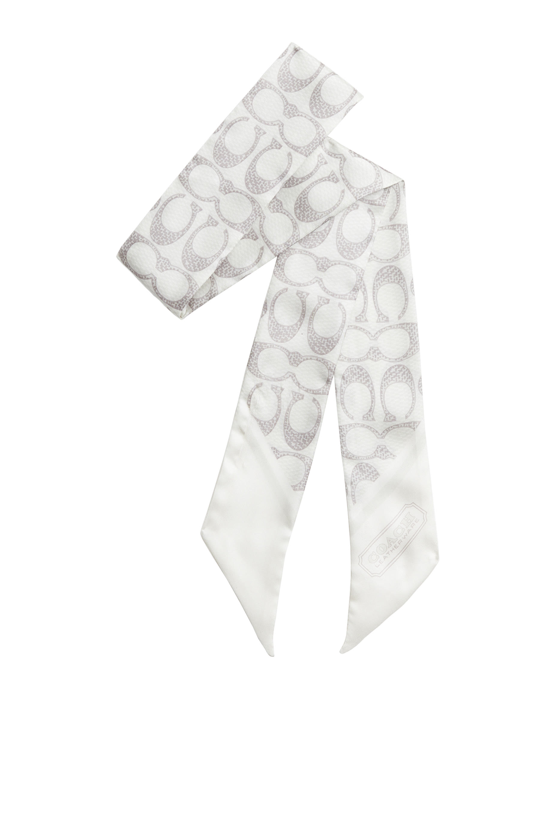 وشاح كلاسيكي بطبعات شعار الماركة حرير