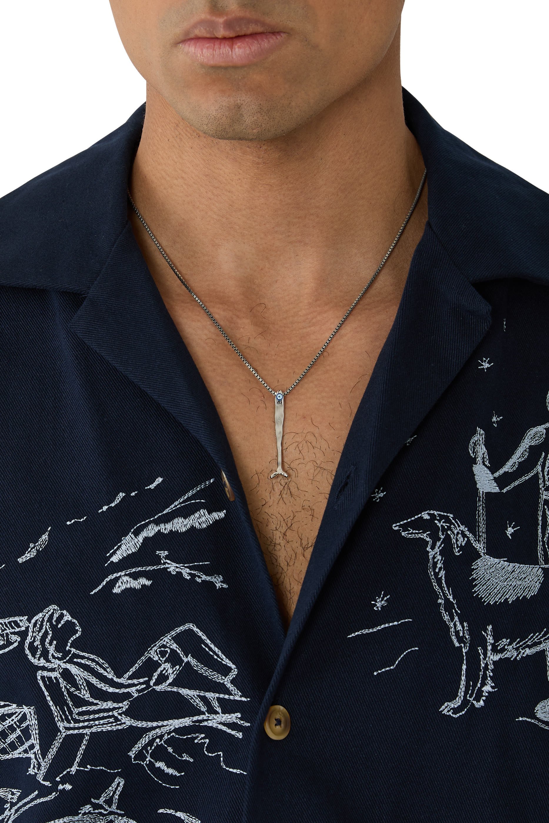 قلادة فينغ شوي بدلاية بتصميم سمكة