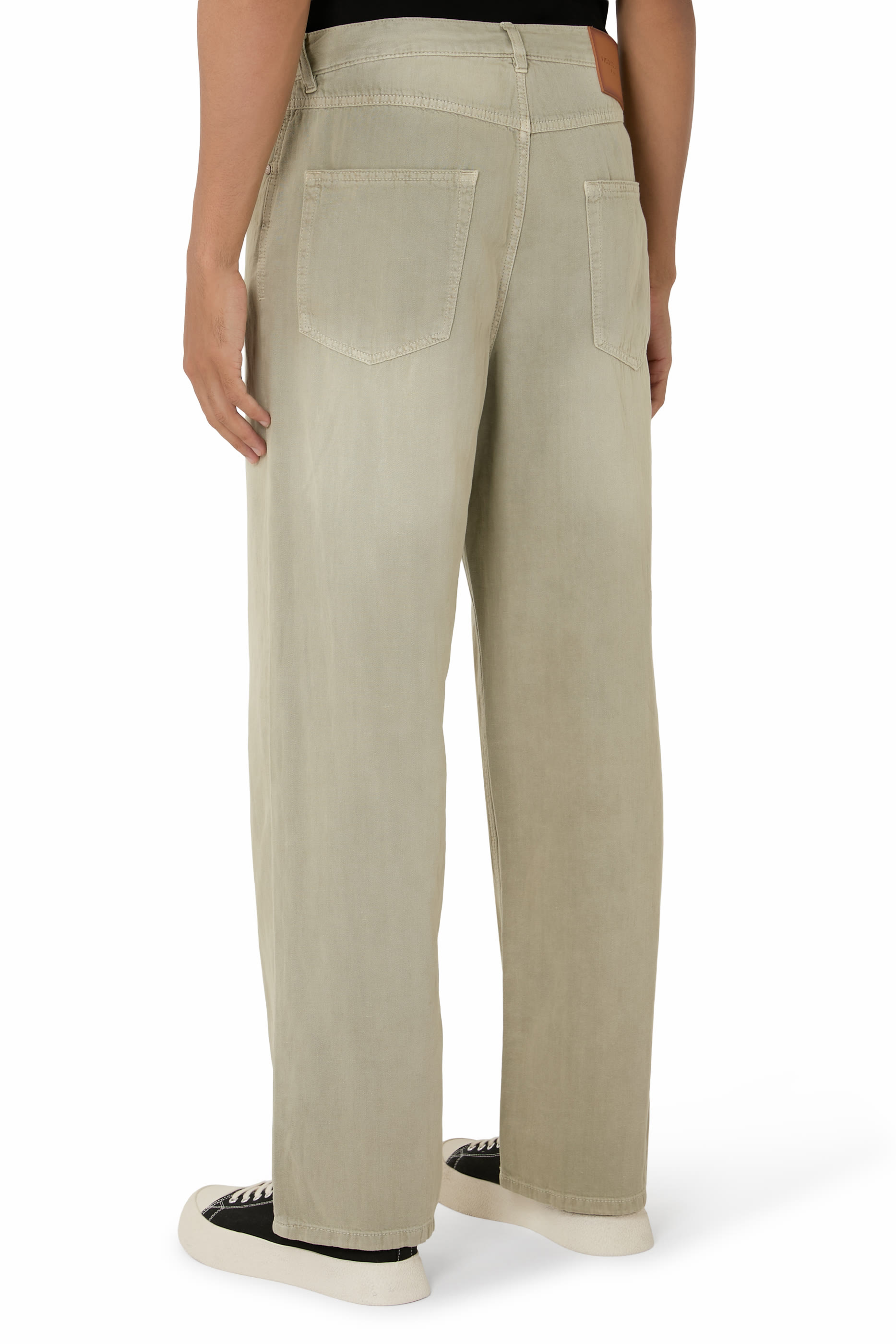 بنطال بقصة مستقيمة دنيم