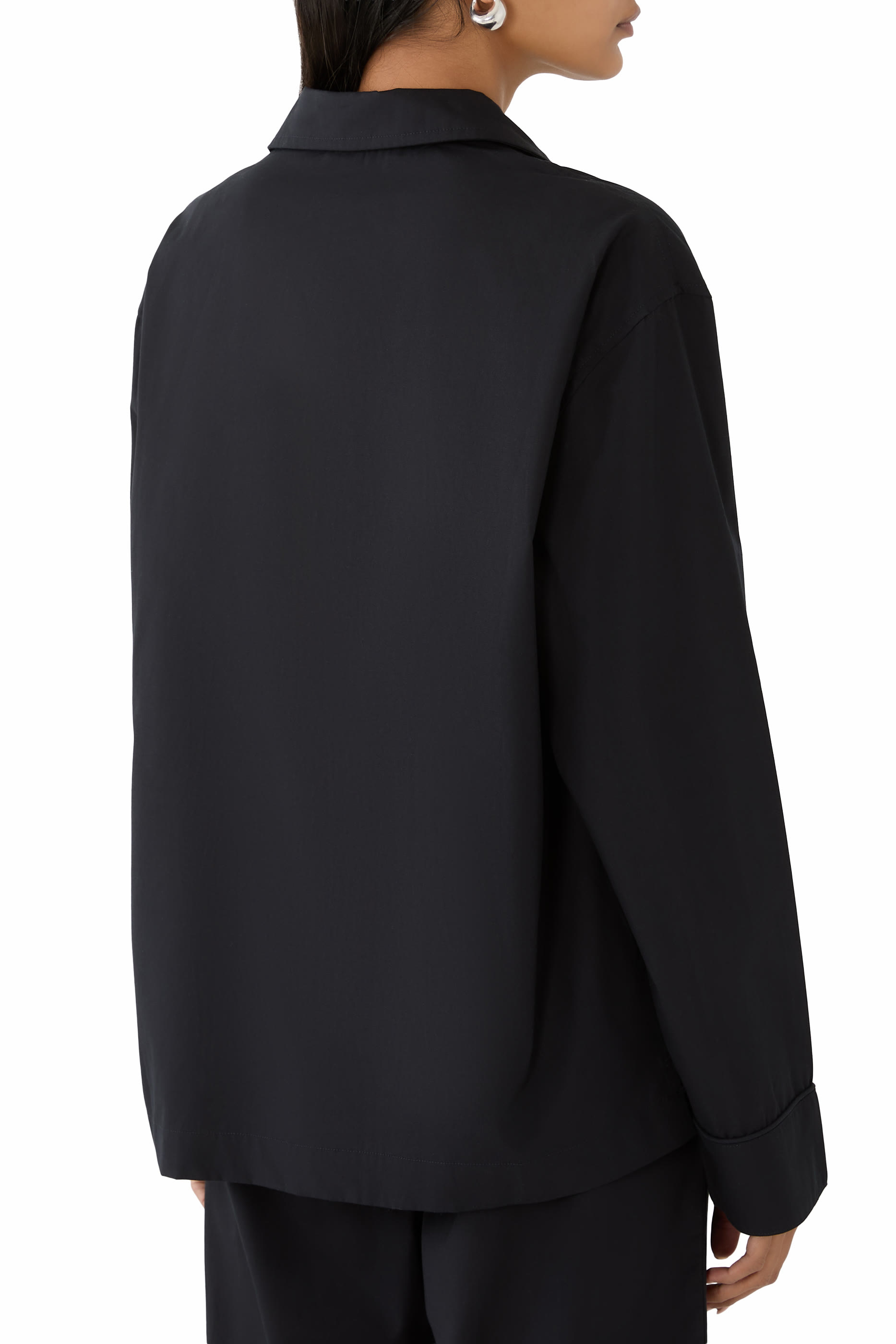 قميص بيجامة بأكمام طويلة