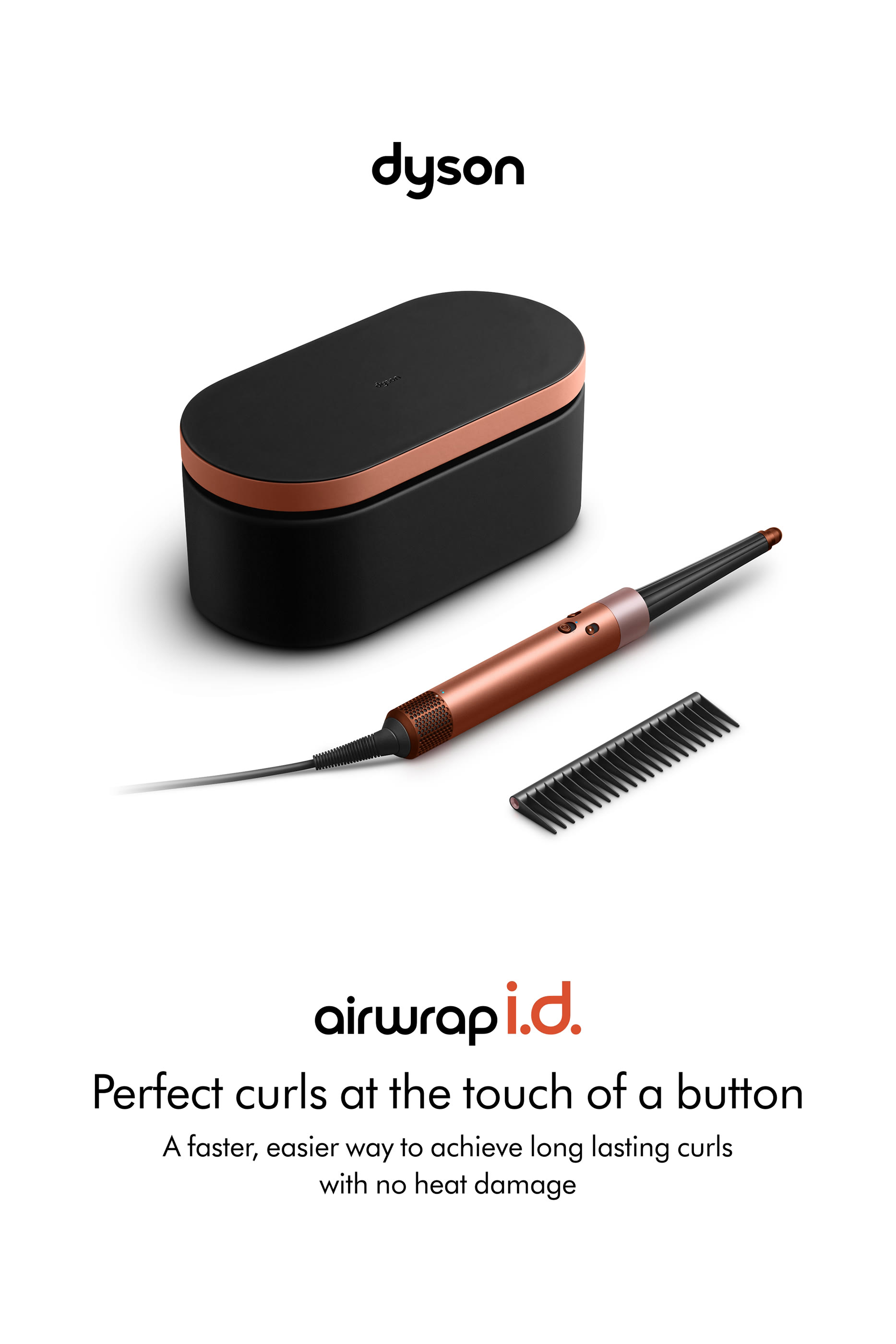 مجفف ومصفف شعر أيرراب آي. دي متعدد الإستخدامات _ للشعر الأملس و المجعد  (أمبر سيلك)