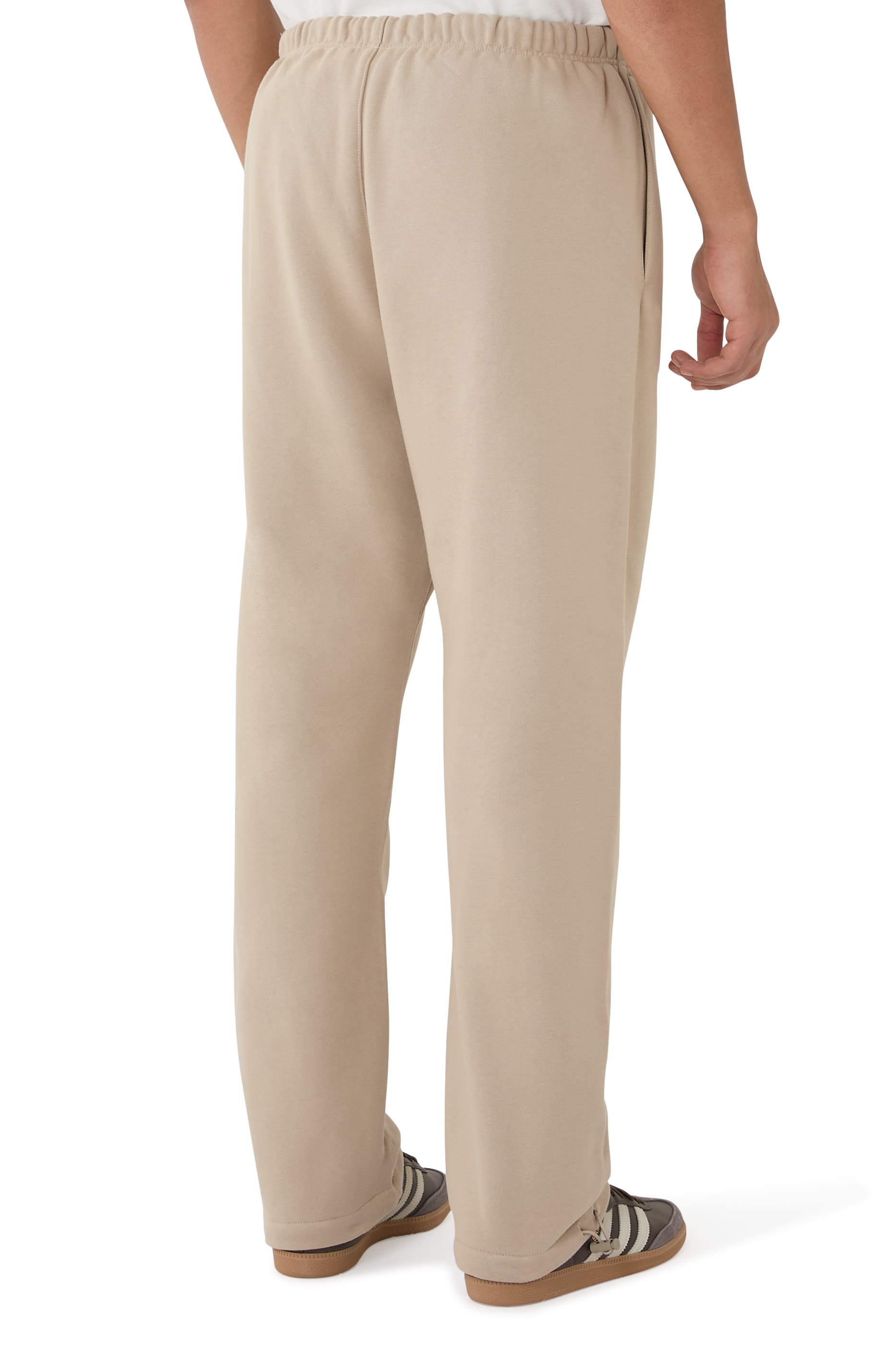 بنطال رياضي بقصة مريحة صوف