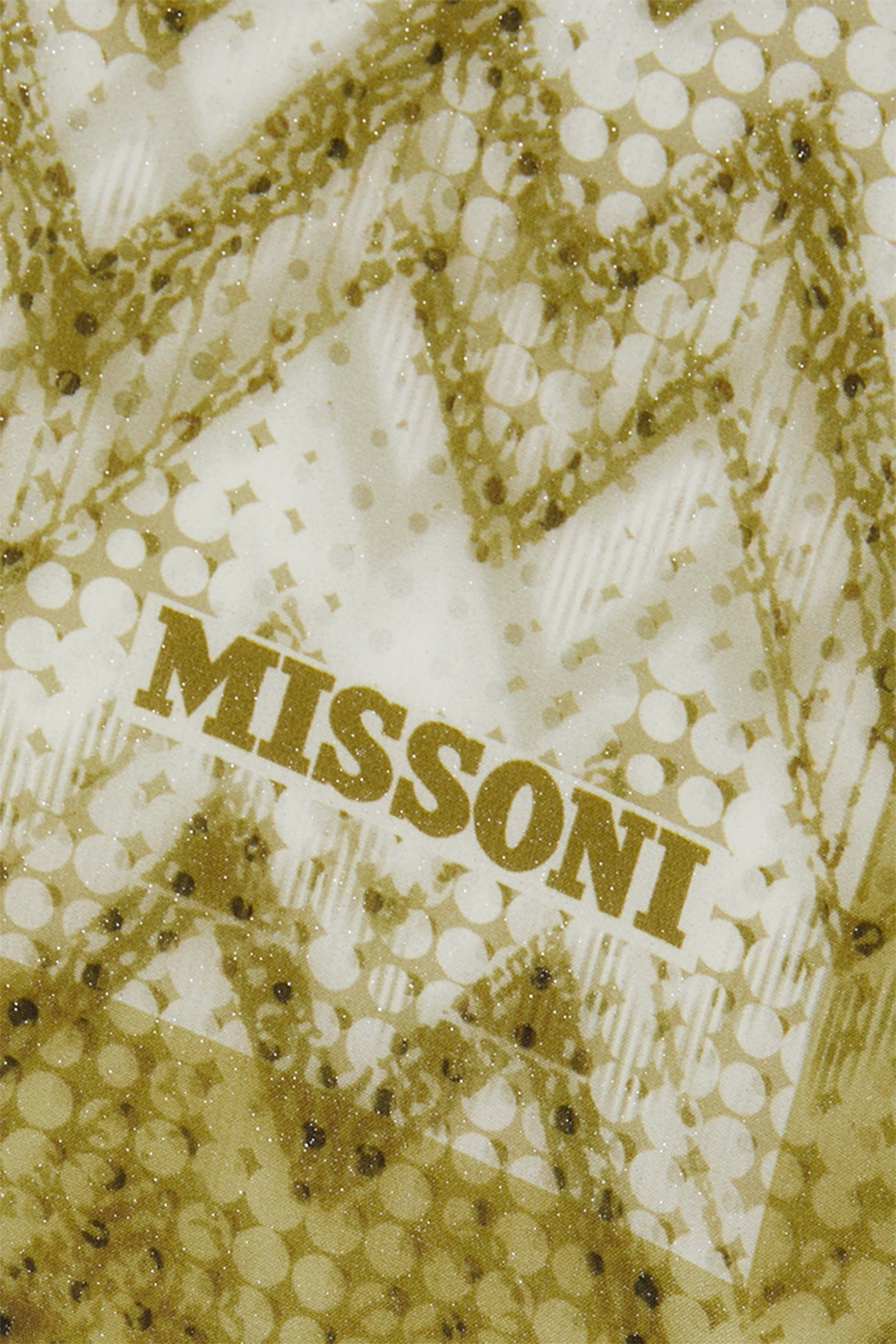 وشاح بنقشة خطوط متعرجة حرير